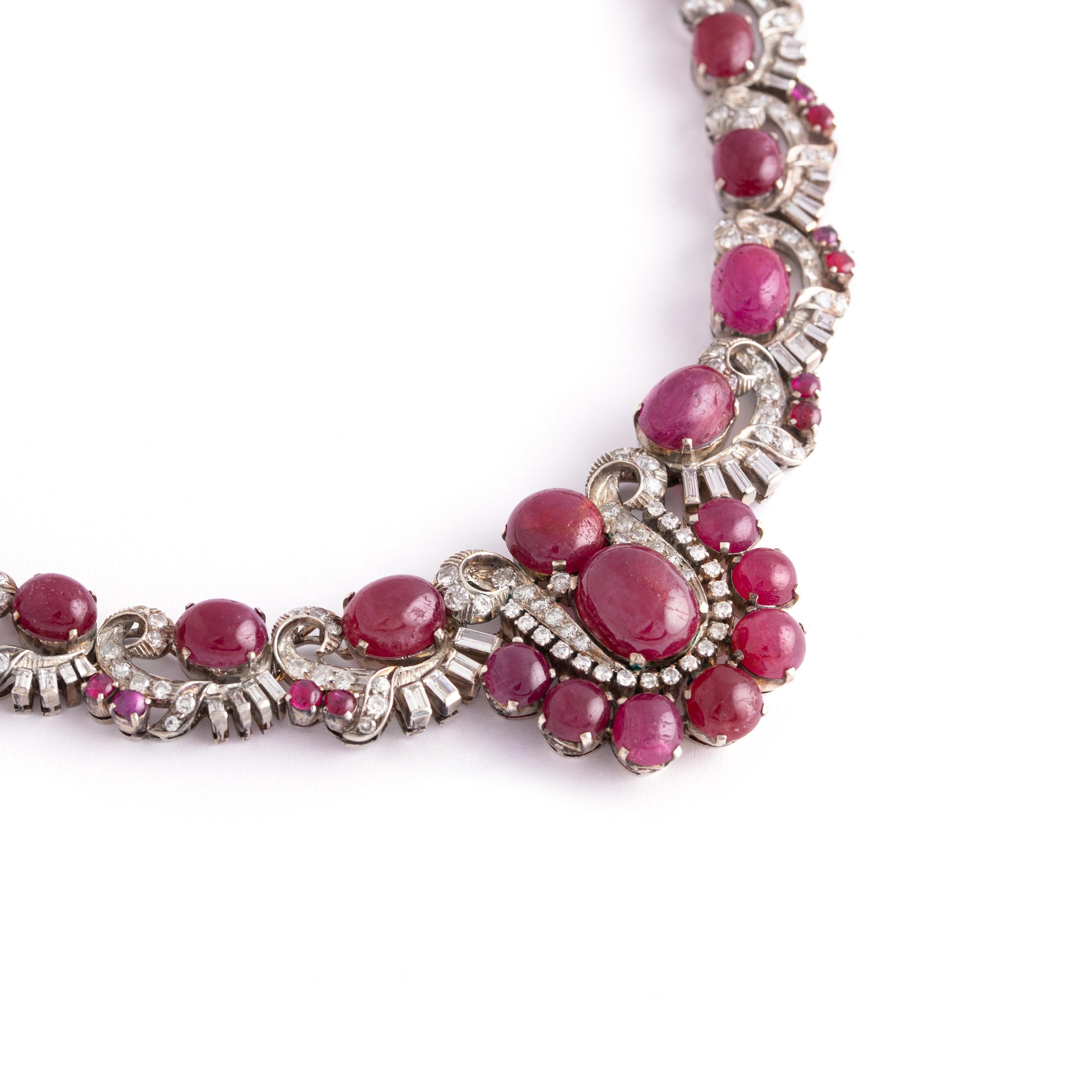 ruby design necklace