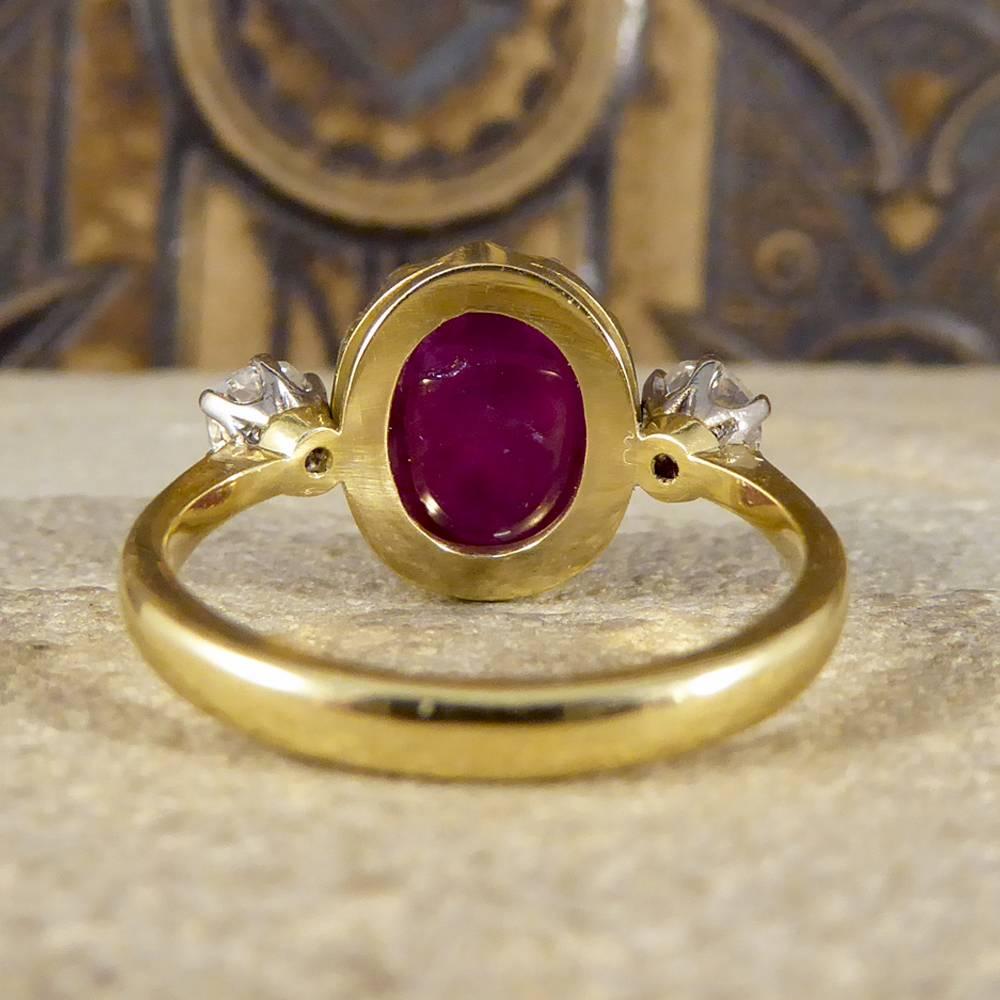 cabochon ruby ring