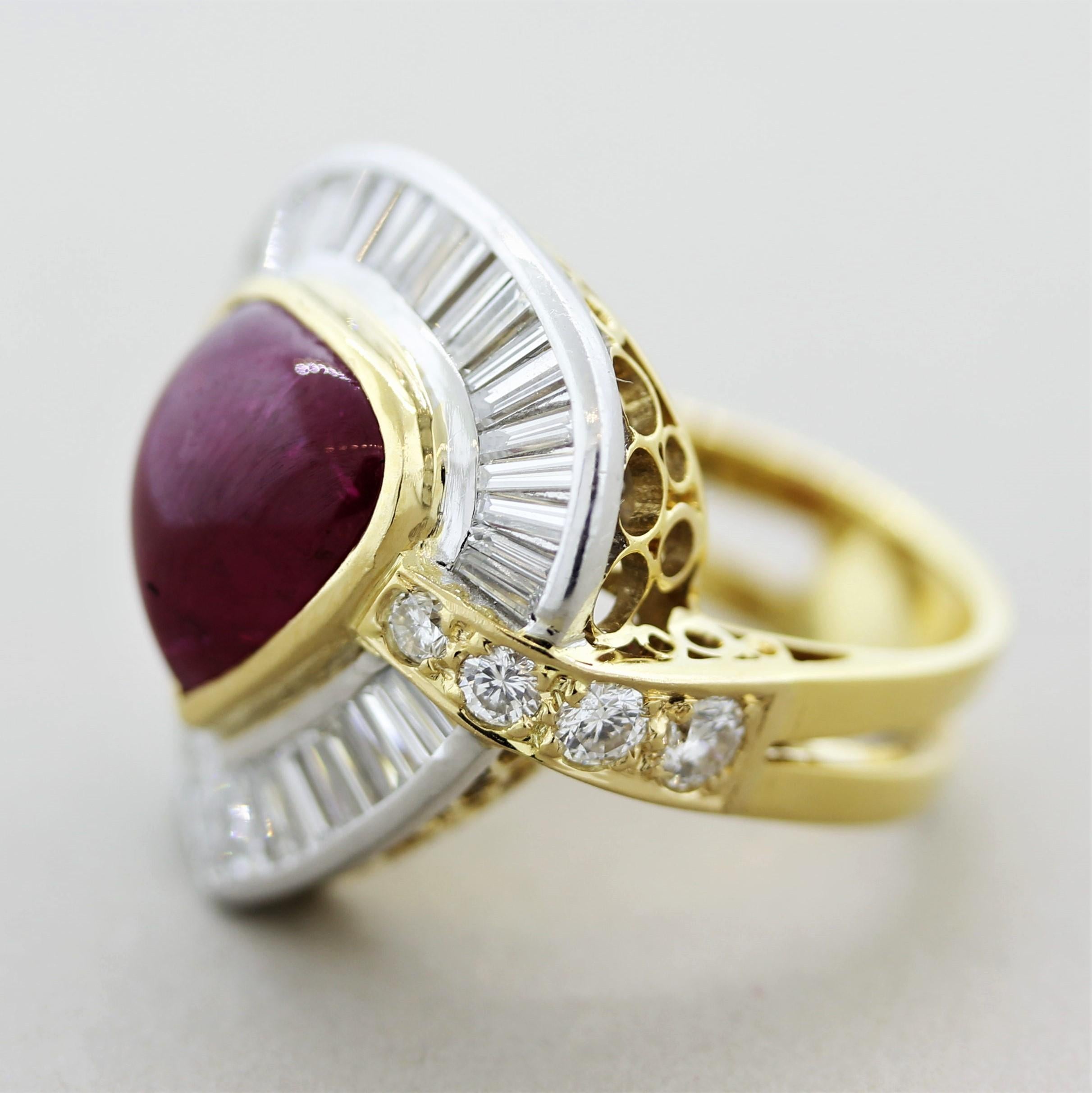 cabochon ruby ring