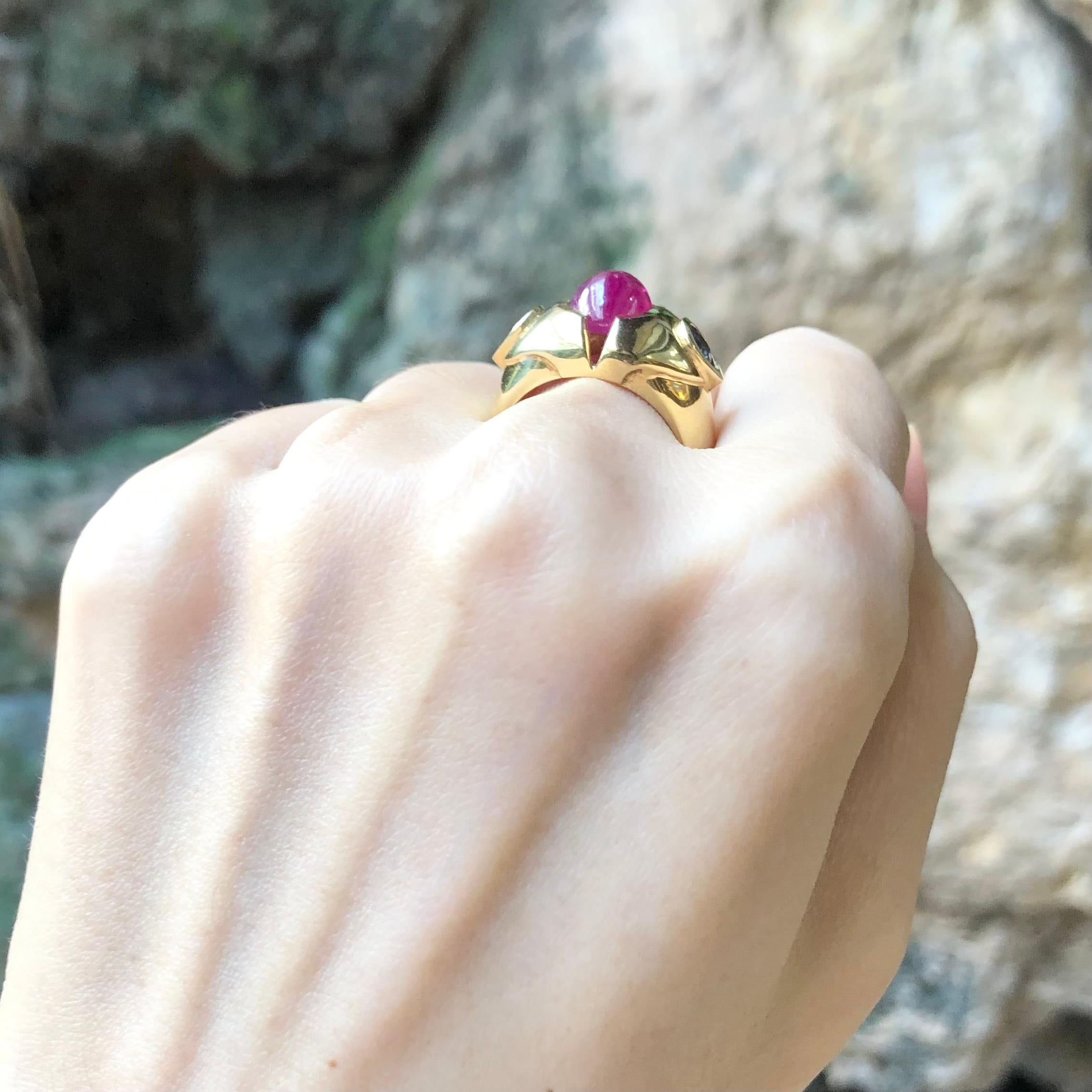 ruby ring 22ct gold