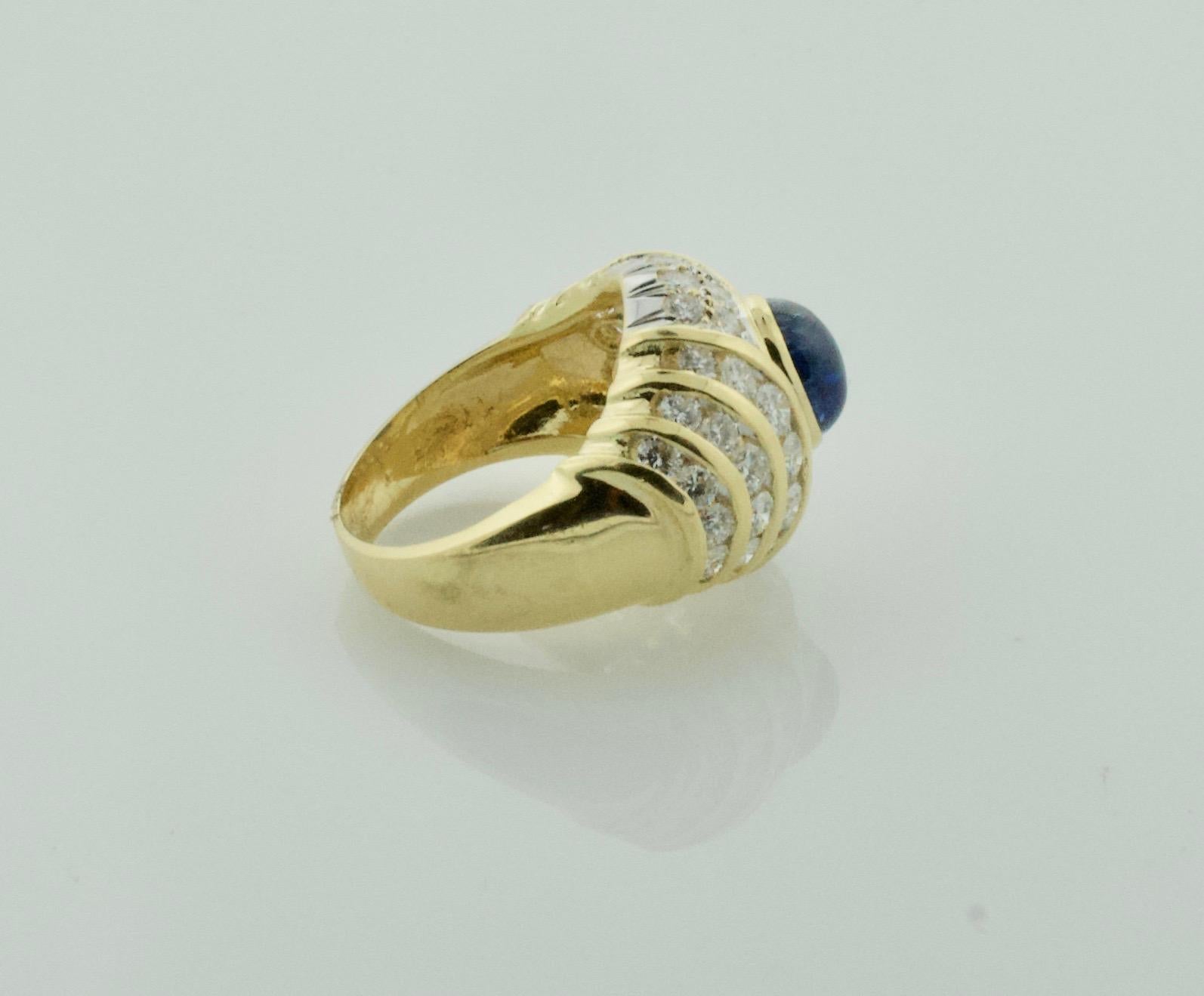 1970s sapphire and diamond ring