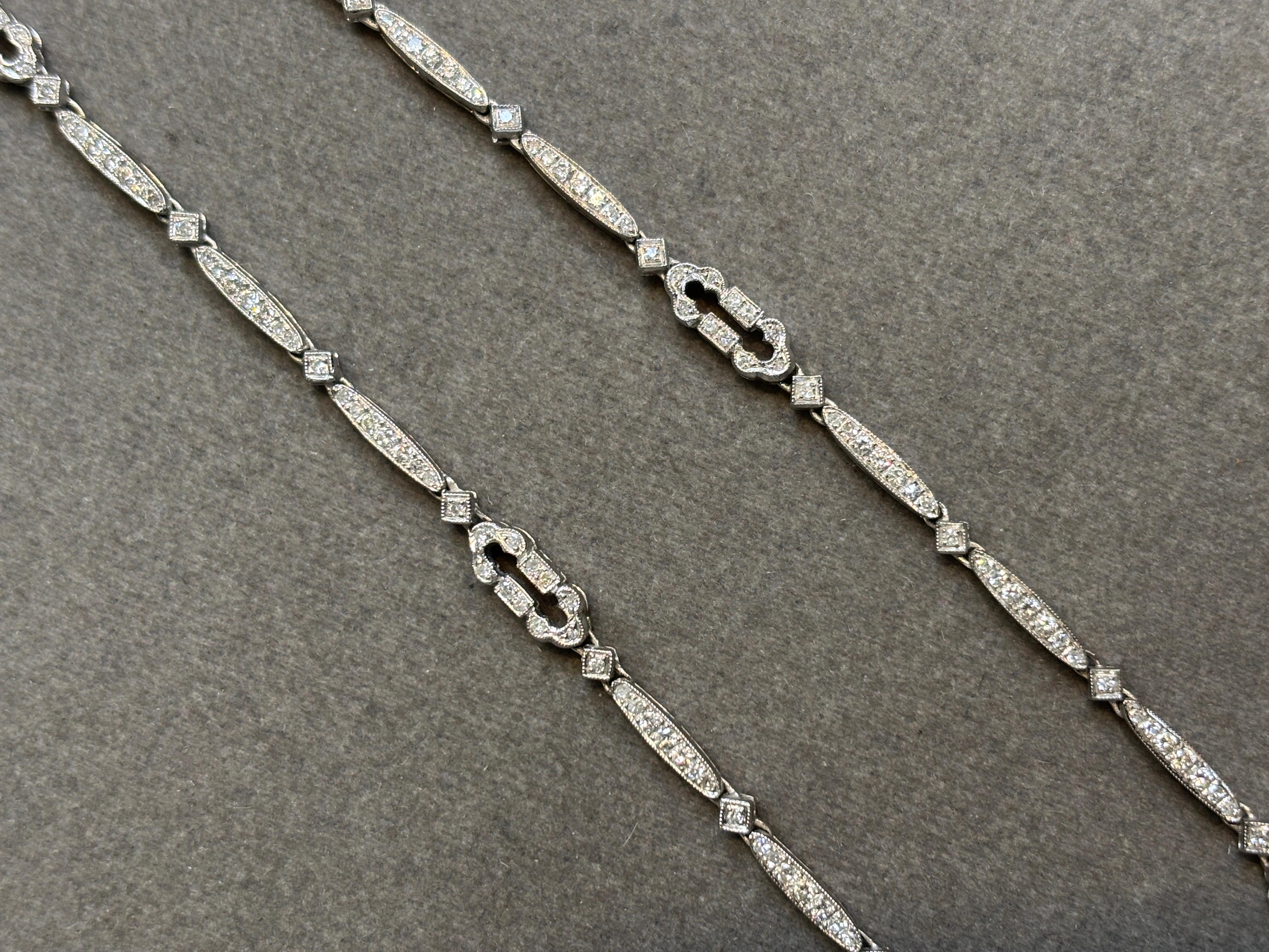 Cabochon-Halskette mit Saphir und Diamant im Angebot 3