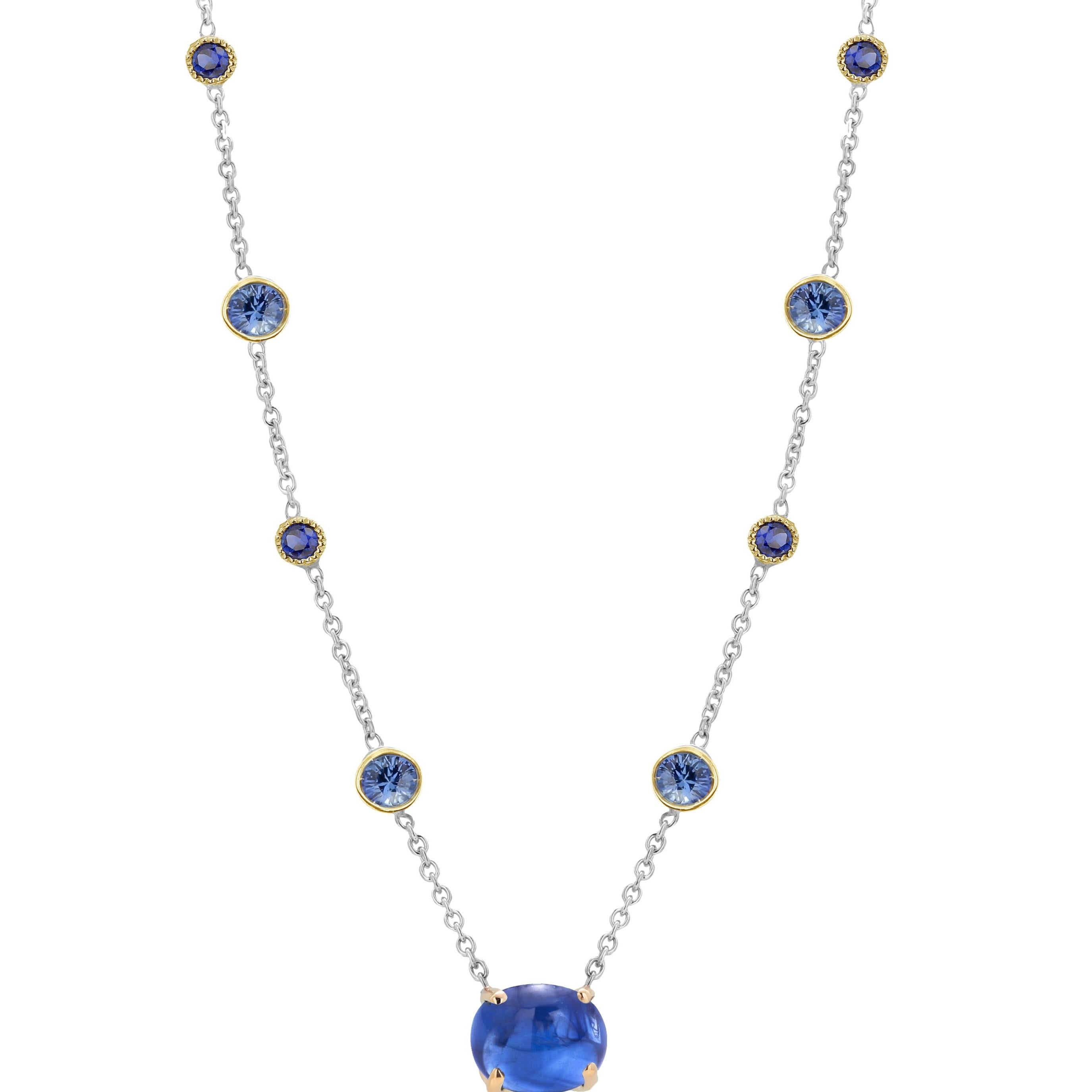 large sapphire necklace