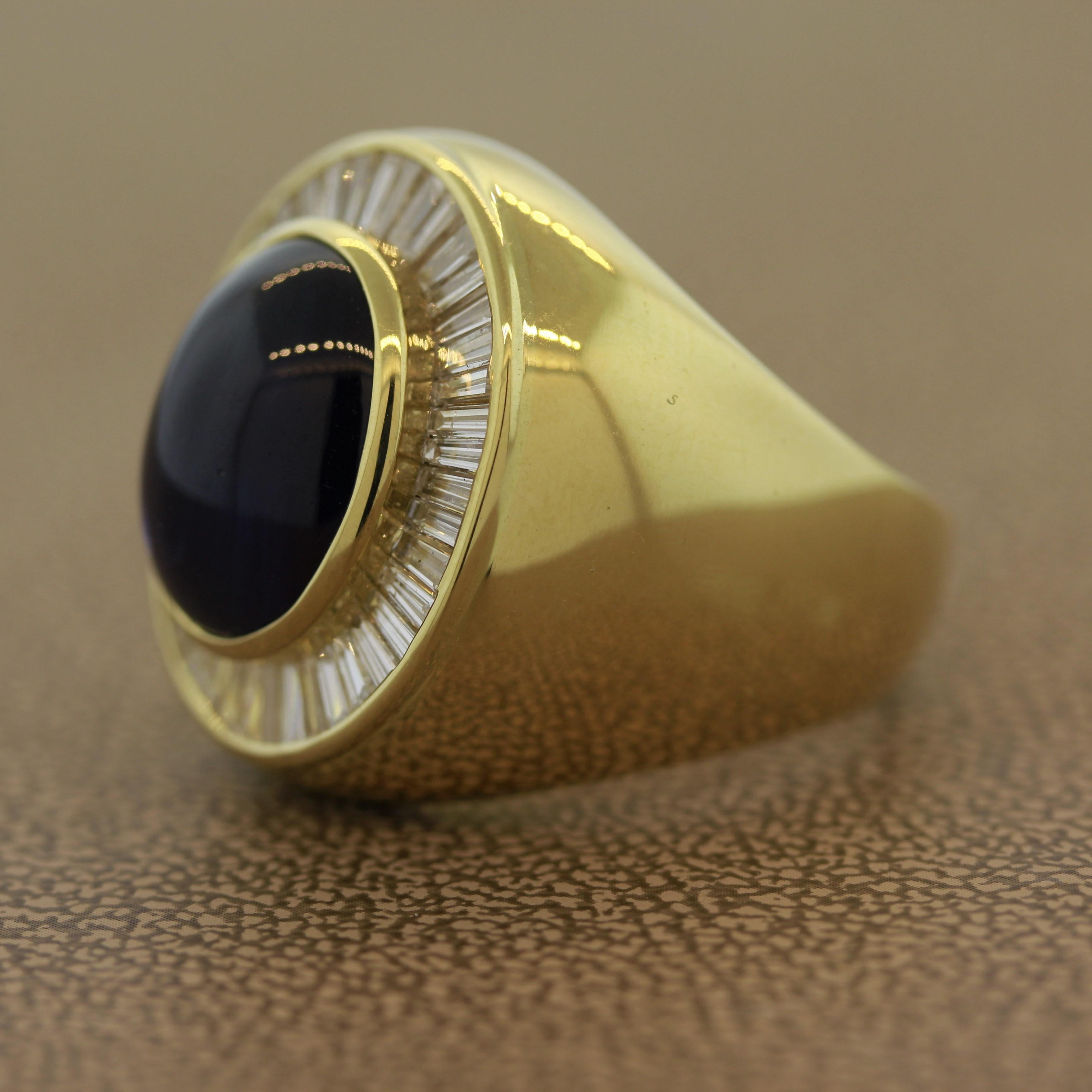 cabochon sapphire ring