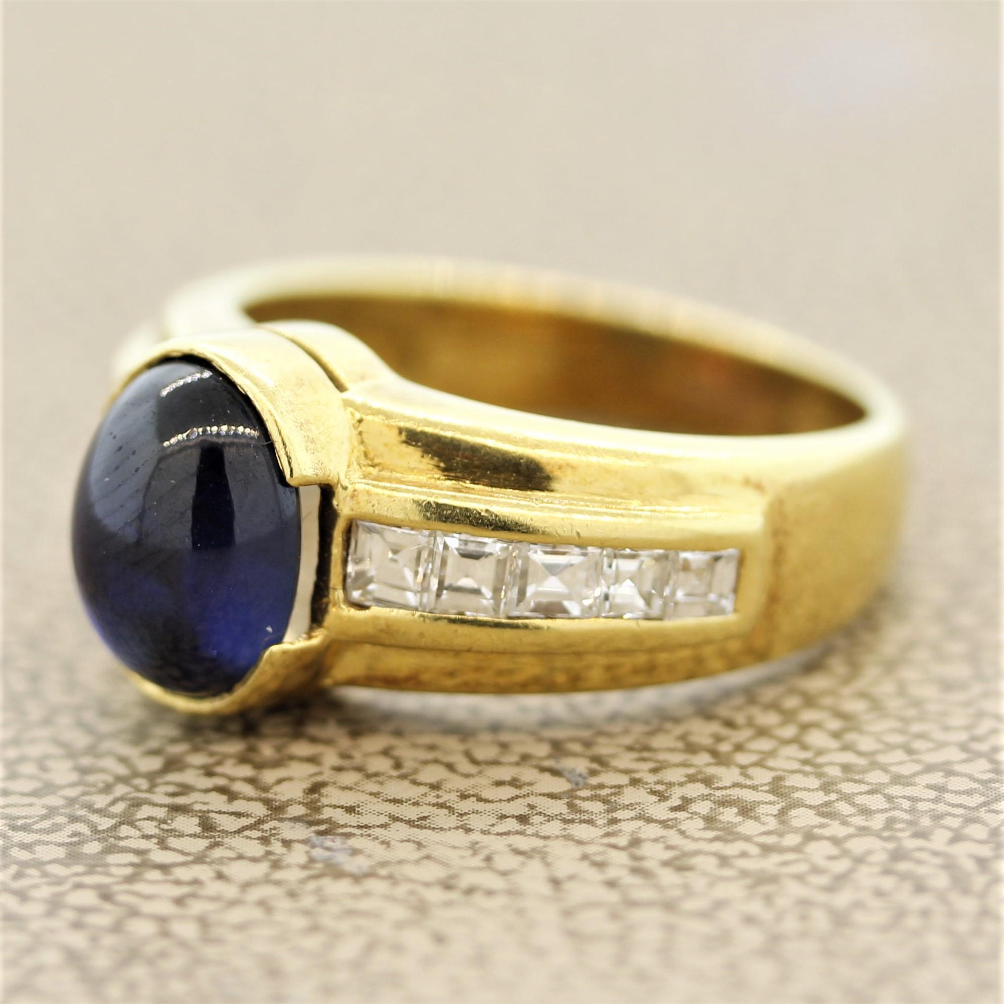 cabochon sapphire ring