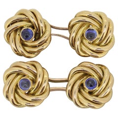 Used Sapphire Knot Cufflinks