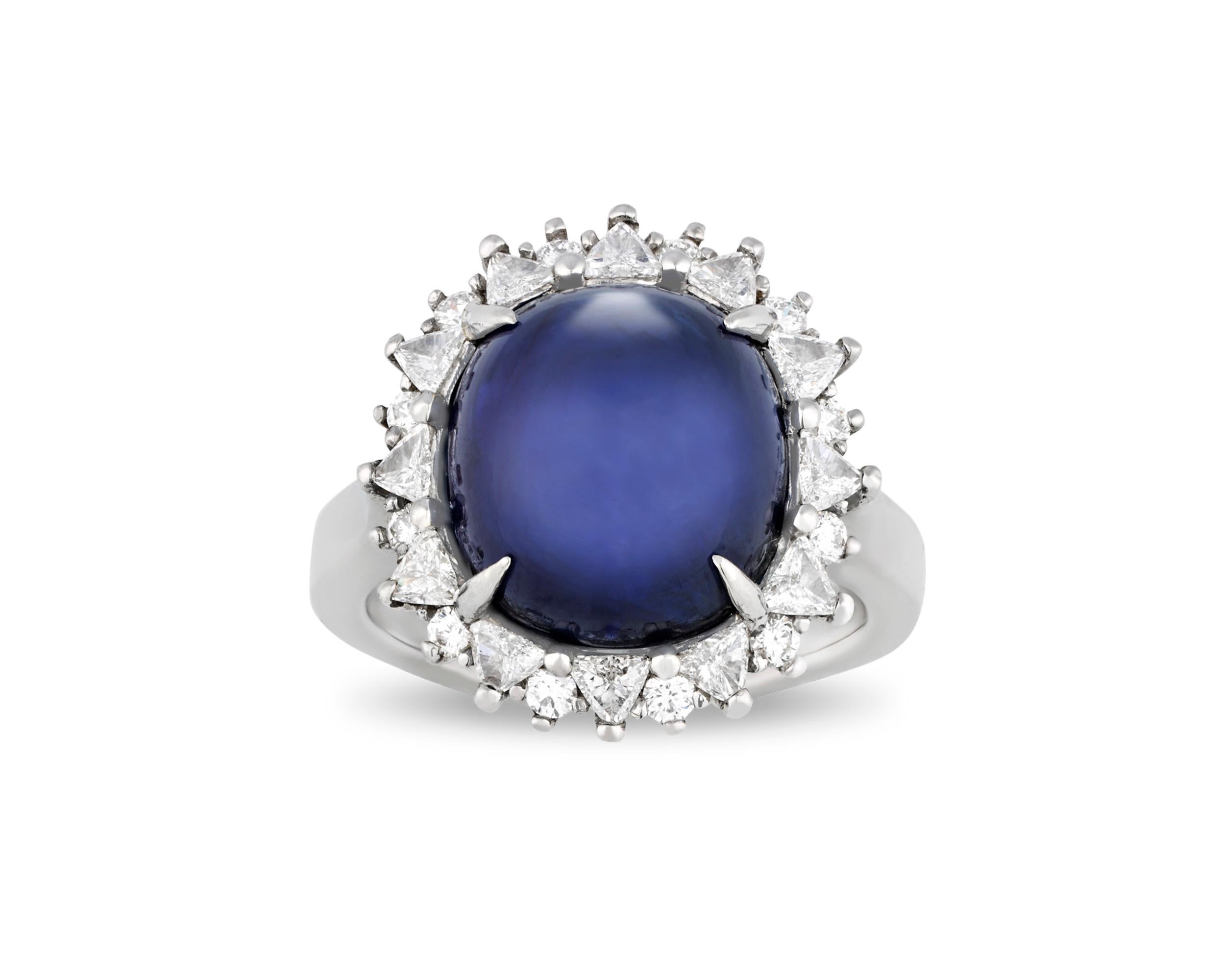 sapphire cabochon ring