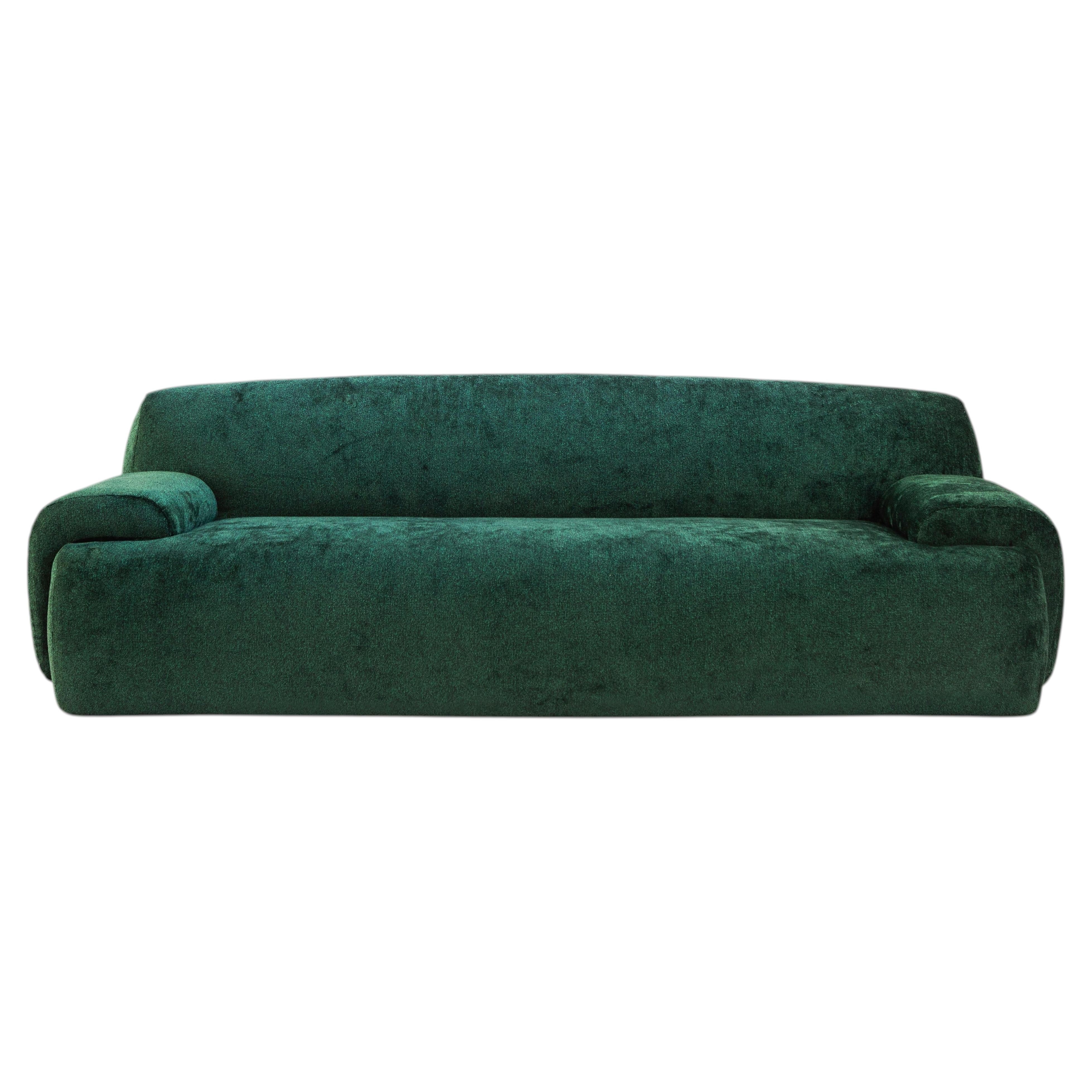 Cabochon Sofa in Solid Wood, Upholstery & Polyurethane Foam by Softhouse For Sale