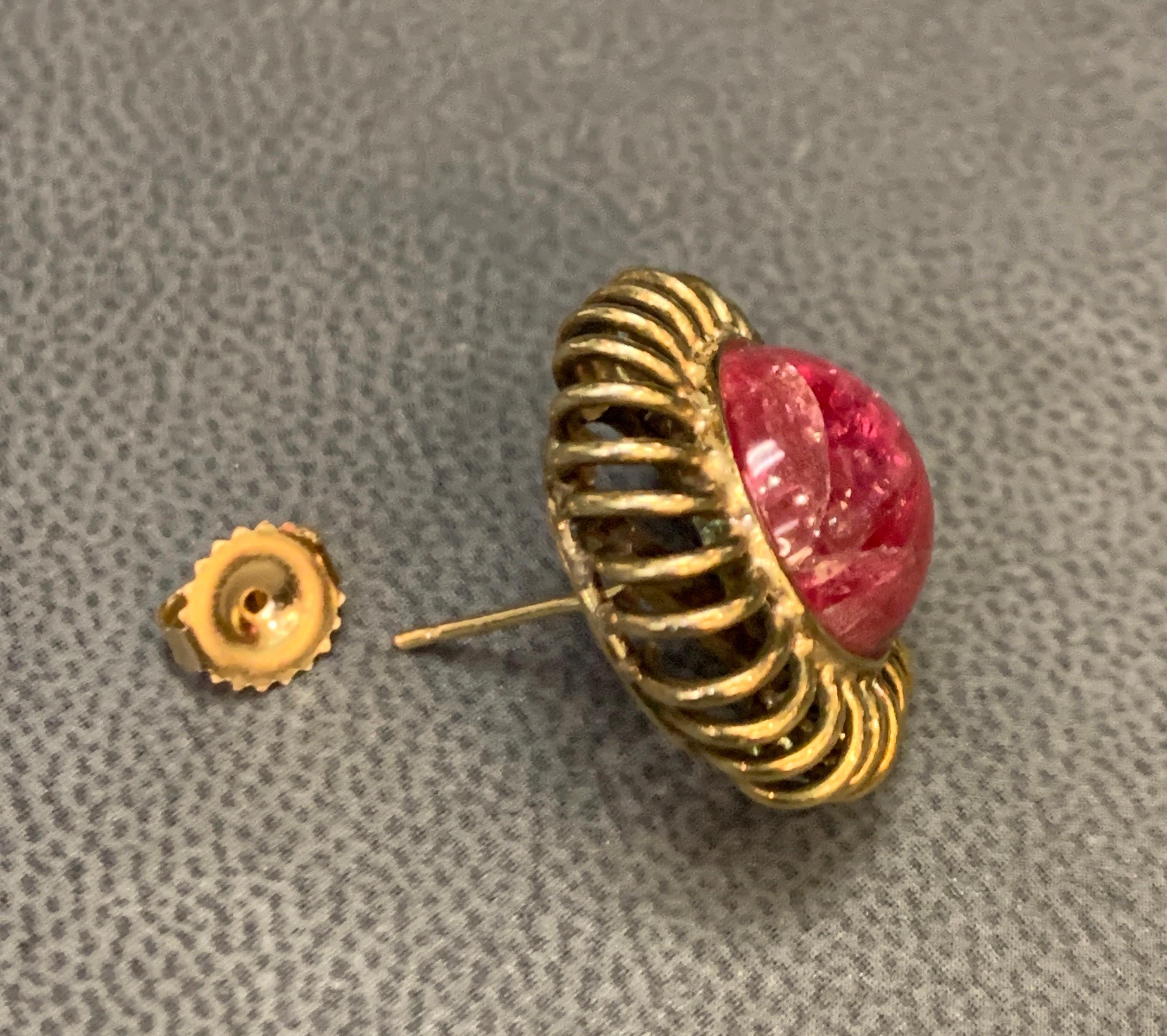 Cabochon Spinel Earrings For Sale 1