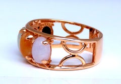 Cabochon Variety Jade Ring 14kt Gold*