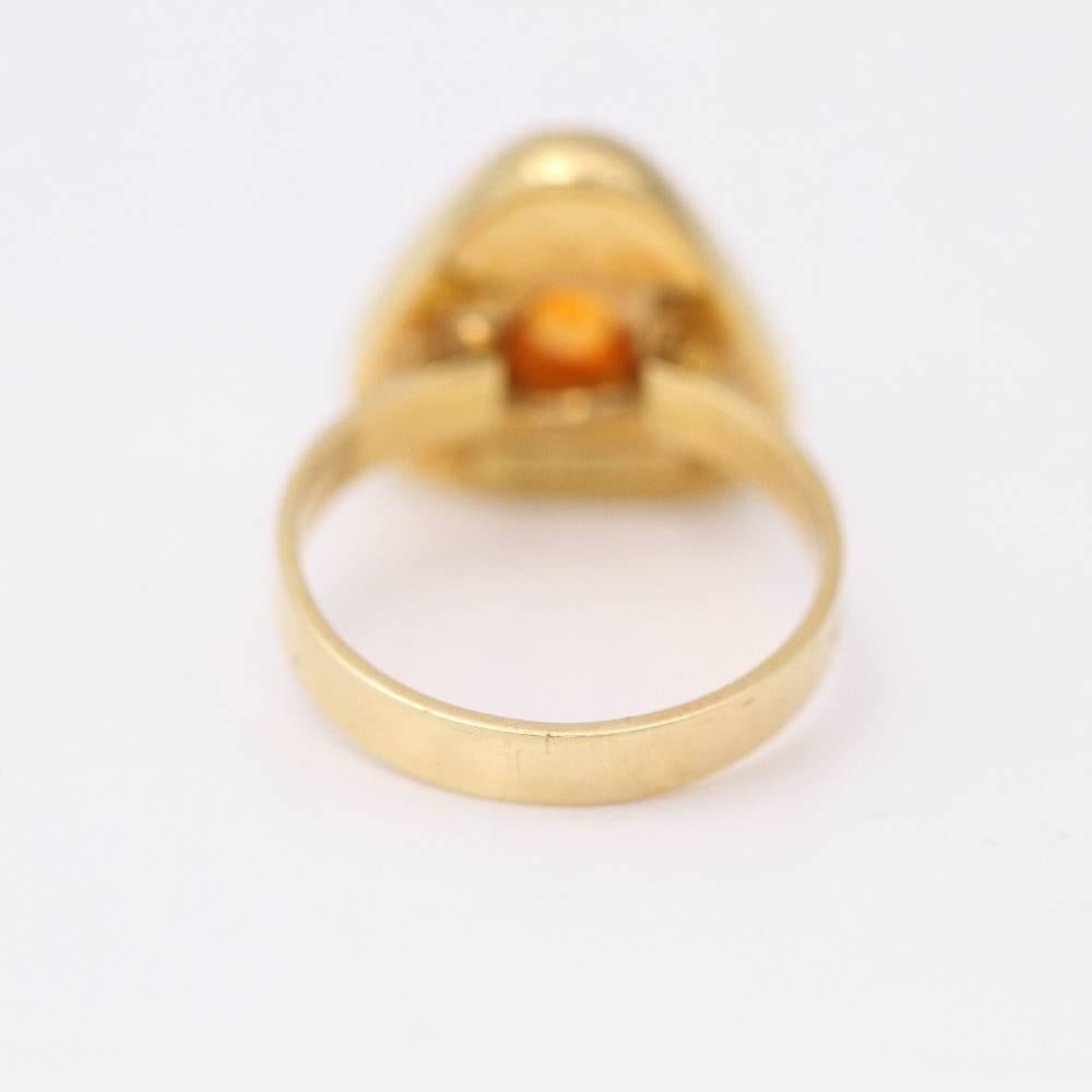 Cabouchon Citrine Ring For Sale 2
