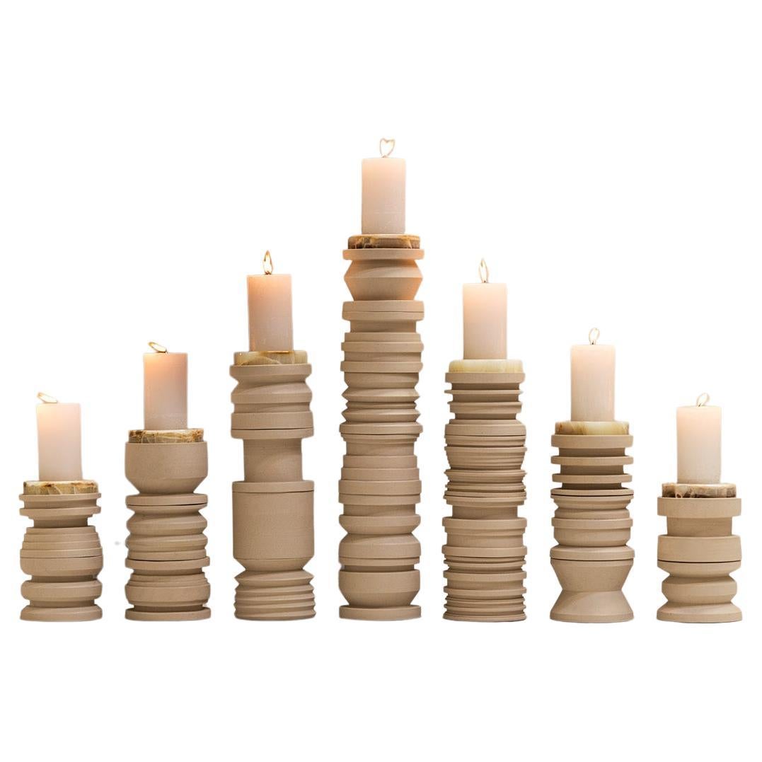 Cabria Set of 7 Candleholders by Cristian Mohaded and Santiago Lena
