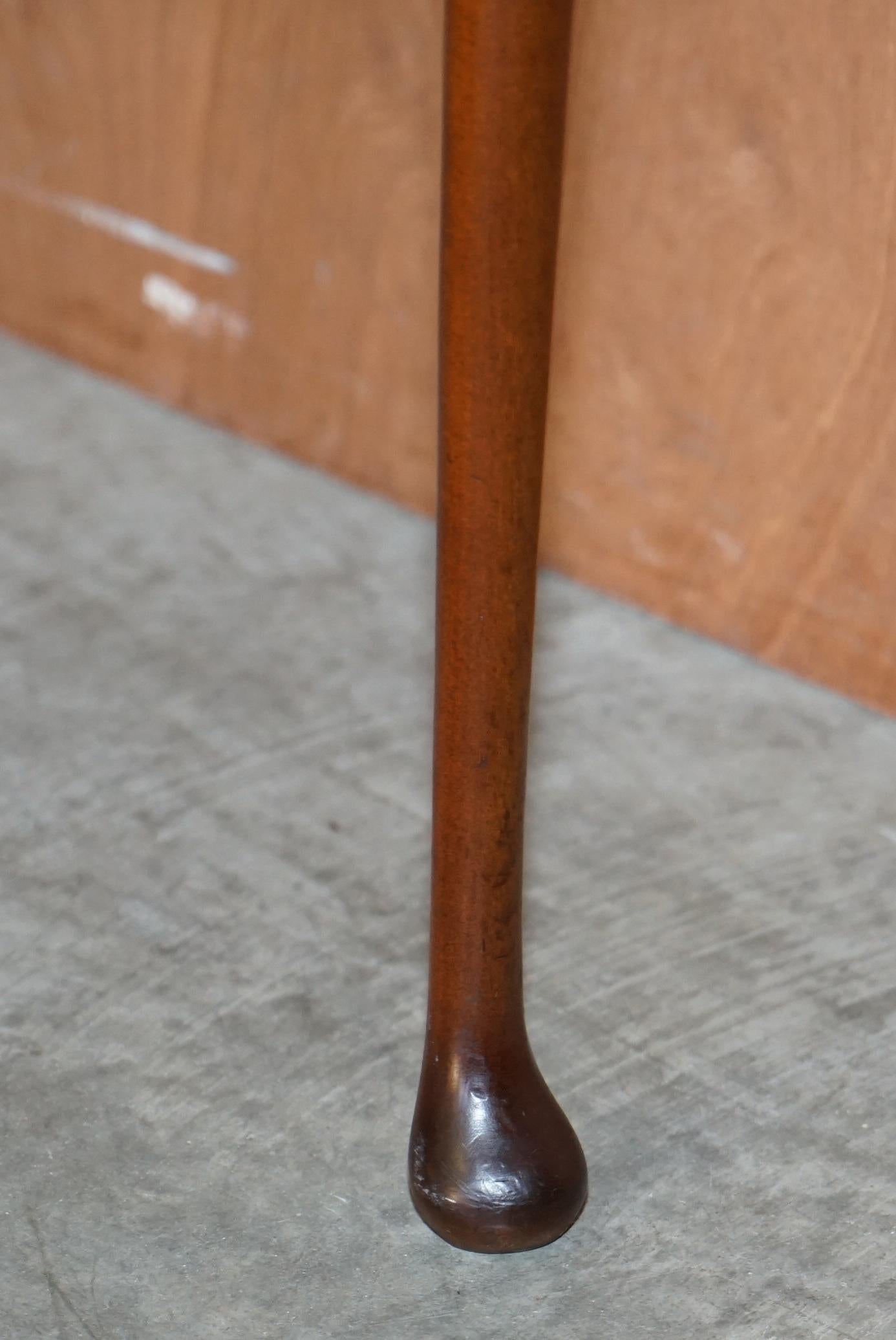 Cabriole Leg Art Deco Style Burr Walnut Demi Lune Half Moon Console Side Table 8