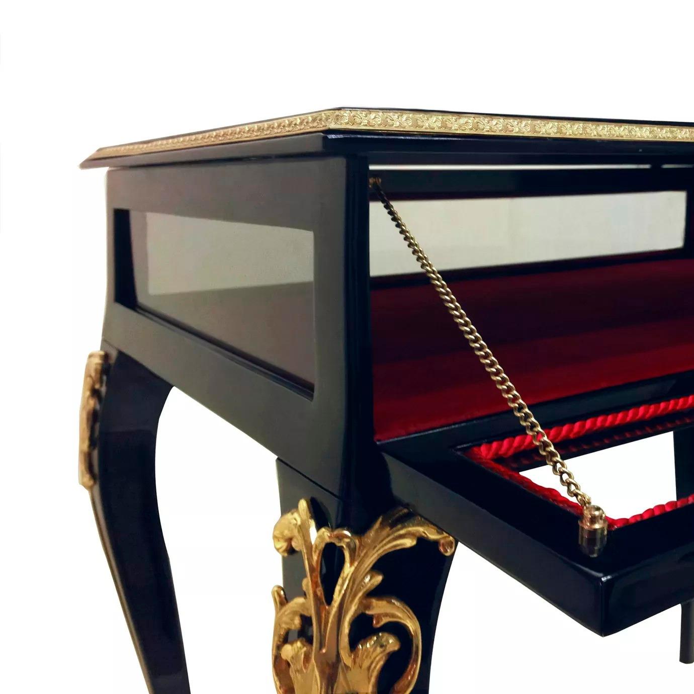 Hand-Carved Cabriole Nightstand For Sale
