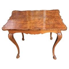 Cabriolet Leg with Horse Foot Detail Side Table, Italy, 18th Century