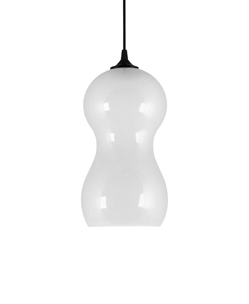 Cast Cacahuate Tierra Pendant Light in Lush Chocolate Ceramic with Standard Lamp For Sale