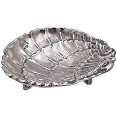 Cacchione Prestigioso Plato italiano de plata de ley en forma de concha para nueces/baratijas