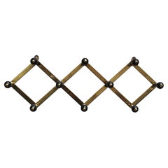 Caccia Dominioni for Azucena Brass  "AT4" Coat Rack, Italy 1950s