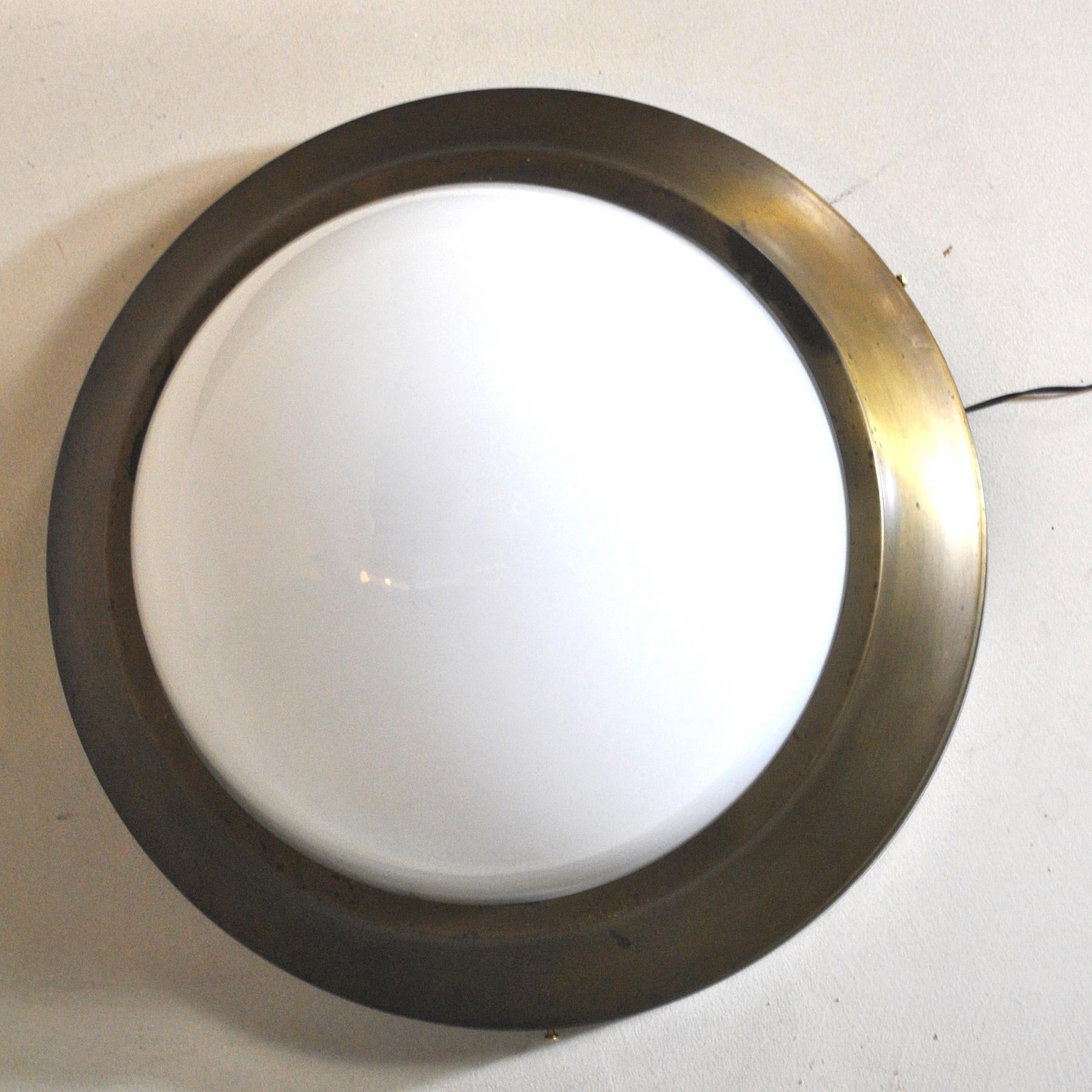 Caccia Dominioni Pier Luigi Italian Mid Century Wall Light in Brass 1960s For Sale 1