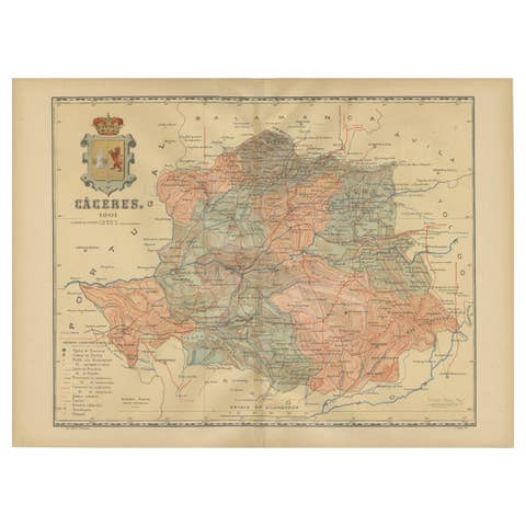 Cáceres 1901: Mapping the Crossroads of Extremadura, Western Spain