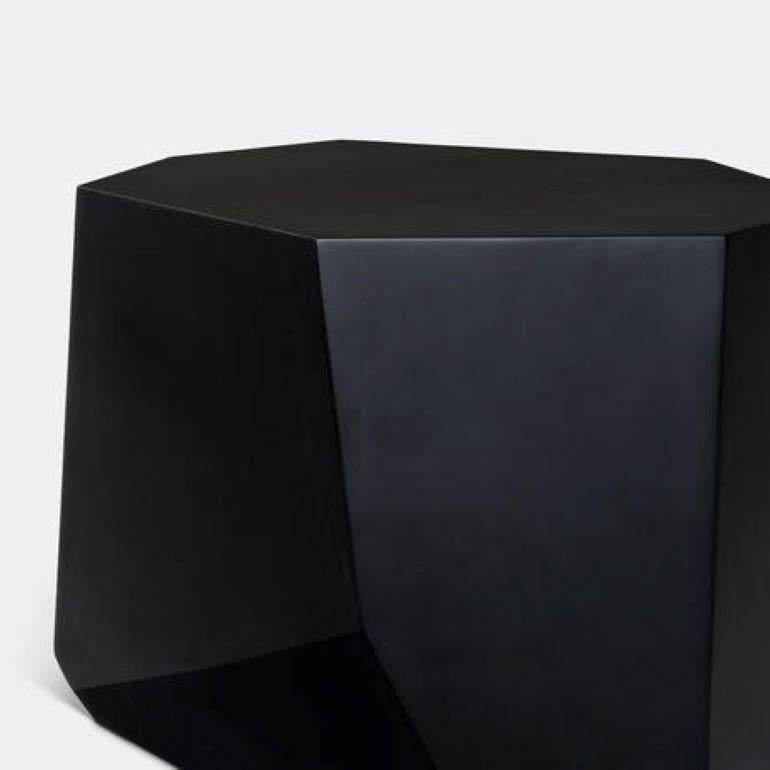 Cast Cachalot Side Table, Abyss Black For Sale