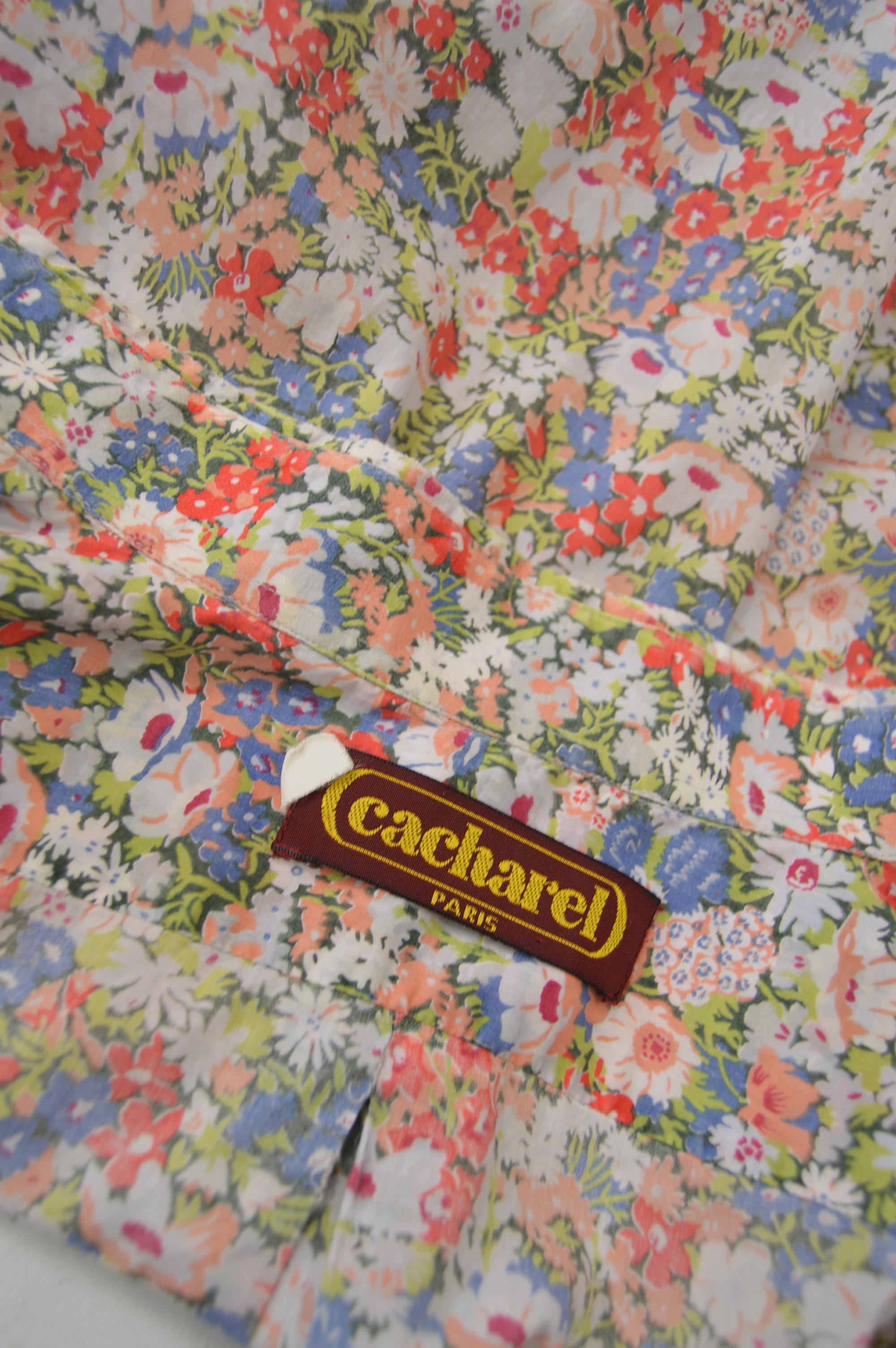 Cacharel Mens Vintage Short Sleeve Shirt, 1980s In Excellent Condition For Sale In Doncaster, South Yorkshire
