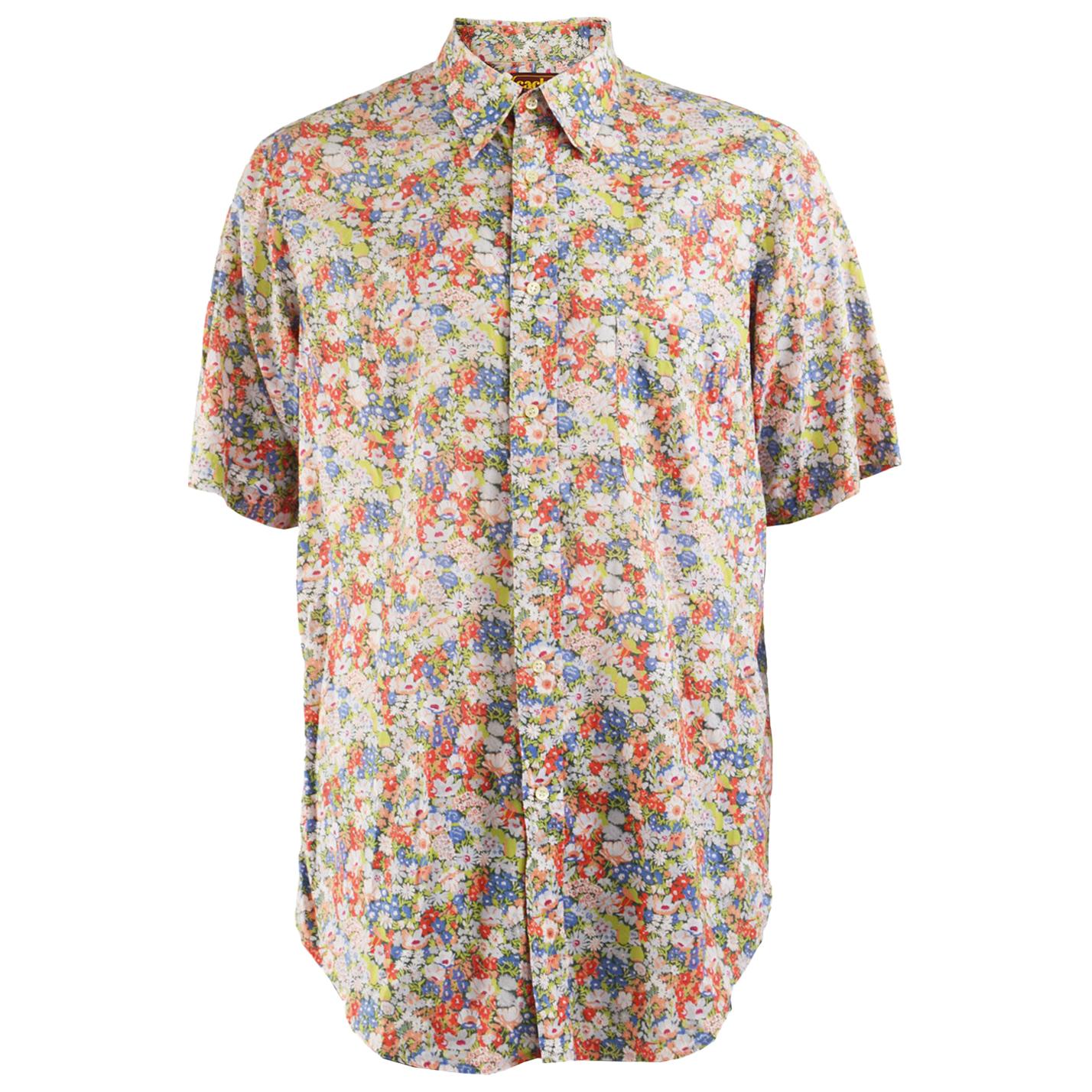 Cacharel Mens Vintage Short Sleeve Shirt, 1980s