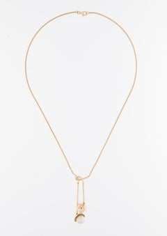 Set di Jewell in oro giallo 18kt e perle: collana e orecchini Cacharel