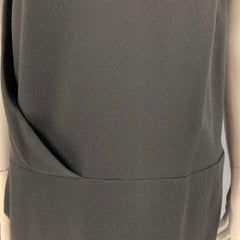 CACHAREL Size 14 Black Nylon Blend Sleeveless Drop Waist Dress