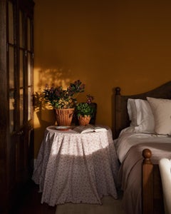 Pinet Pot, Natural Honey Rattan, Small, Modern, Rustic Accessory by Louise Roe