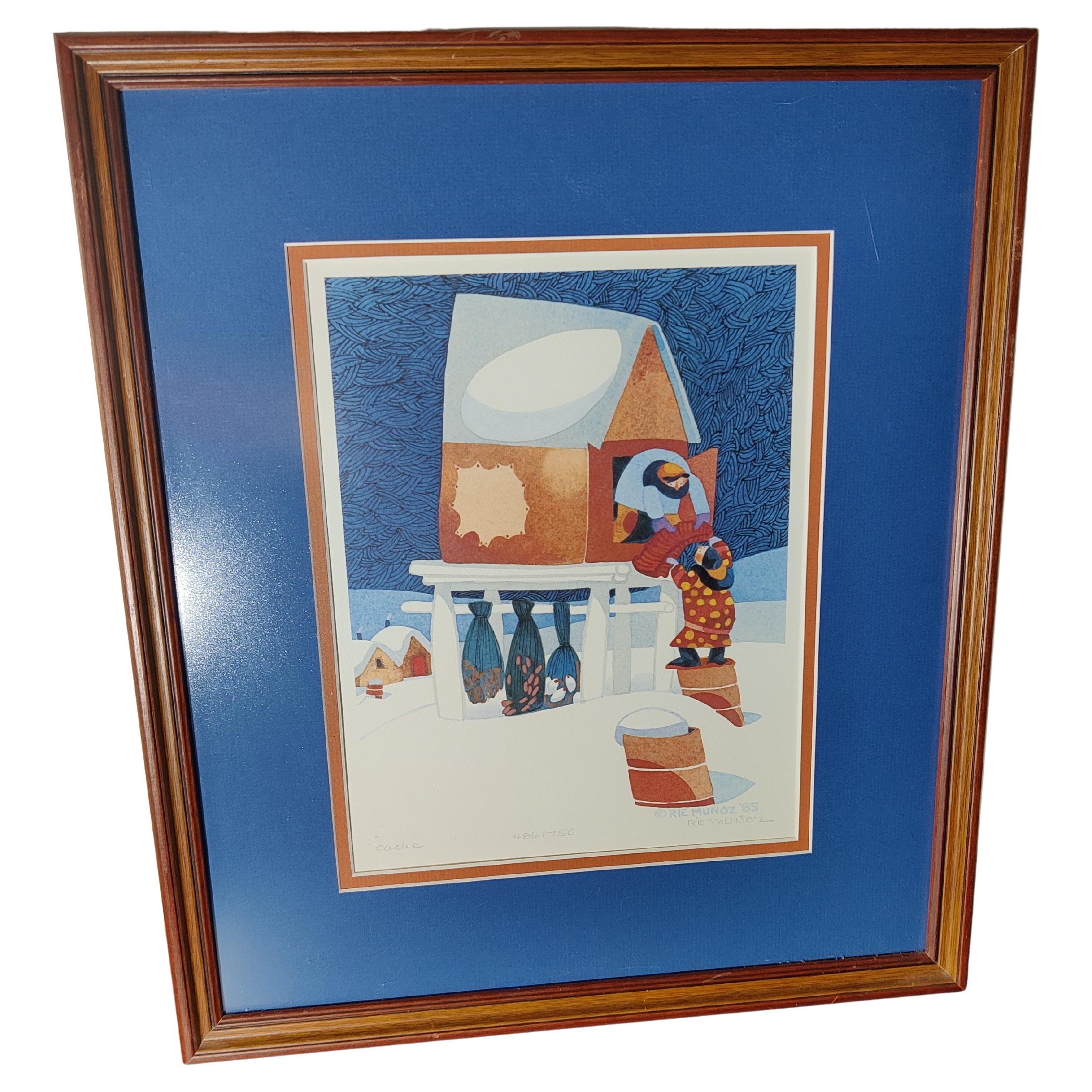 "Cache" signed and number print by Rie Munoz 486/750