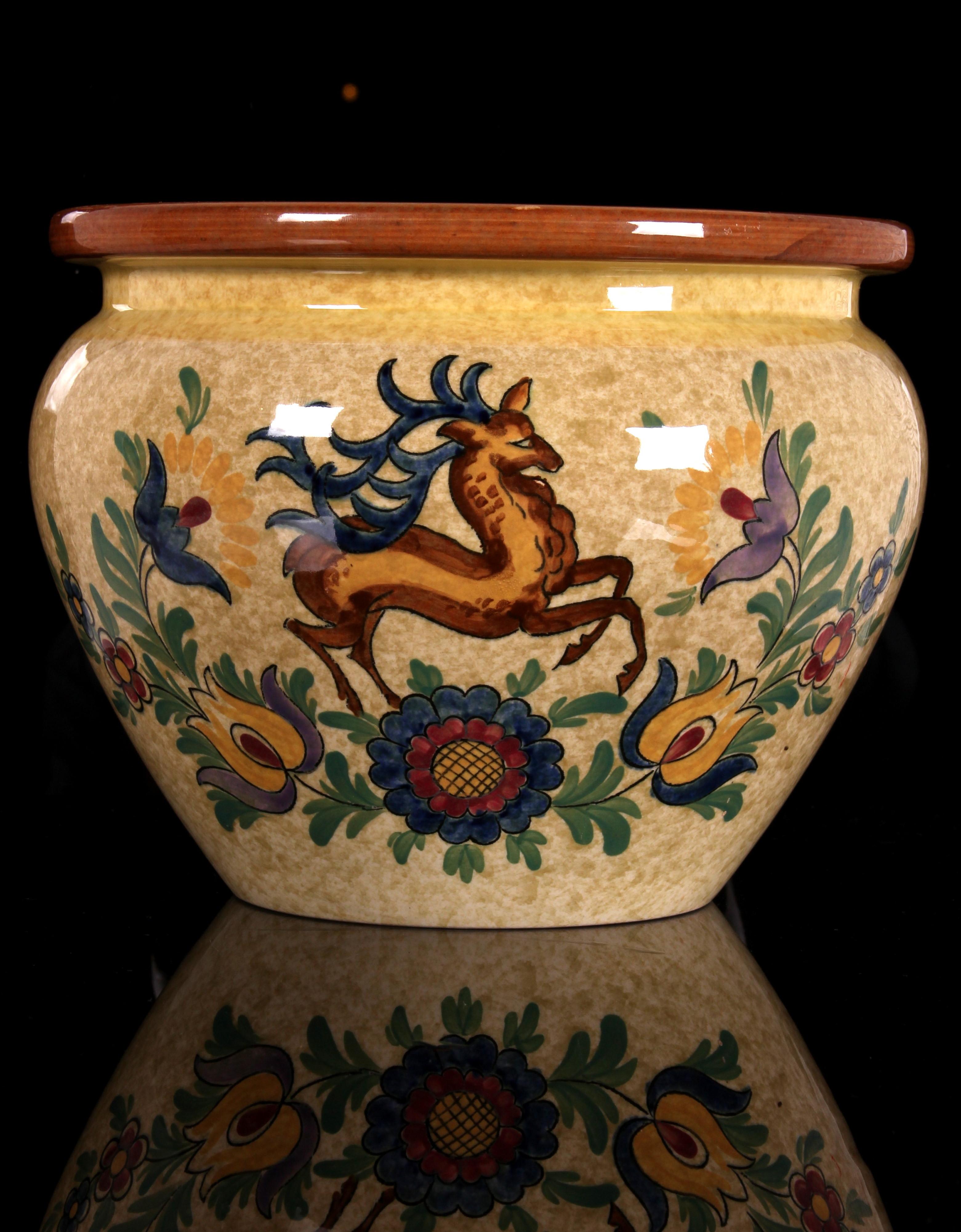 Cachepot Ø 22cm Jardinière Villeroy & Boch Dresden modèle art déco 