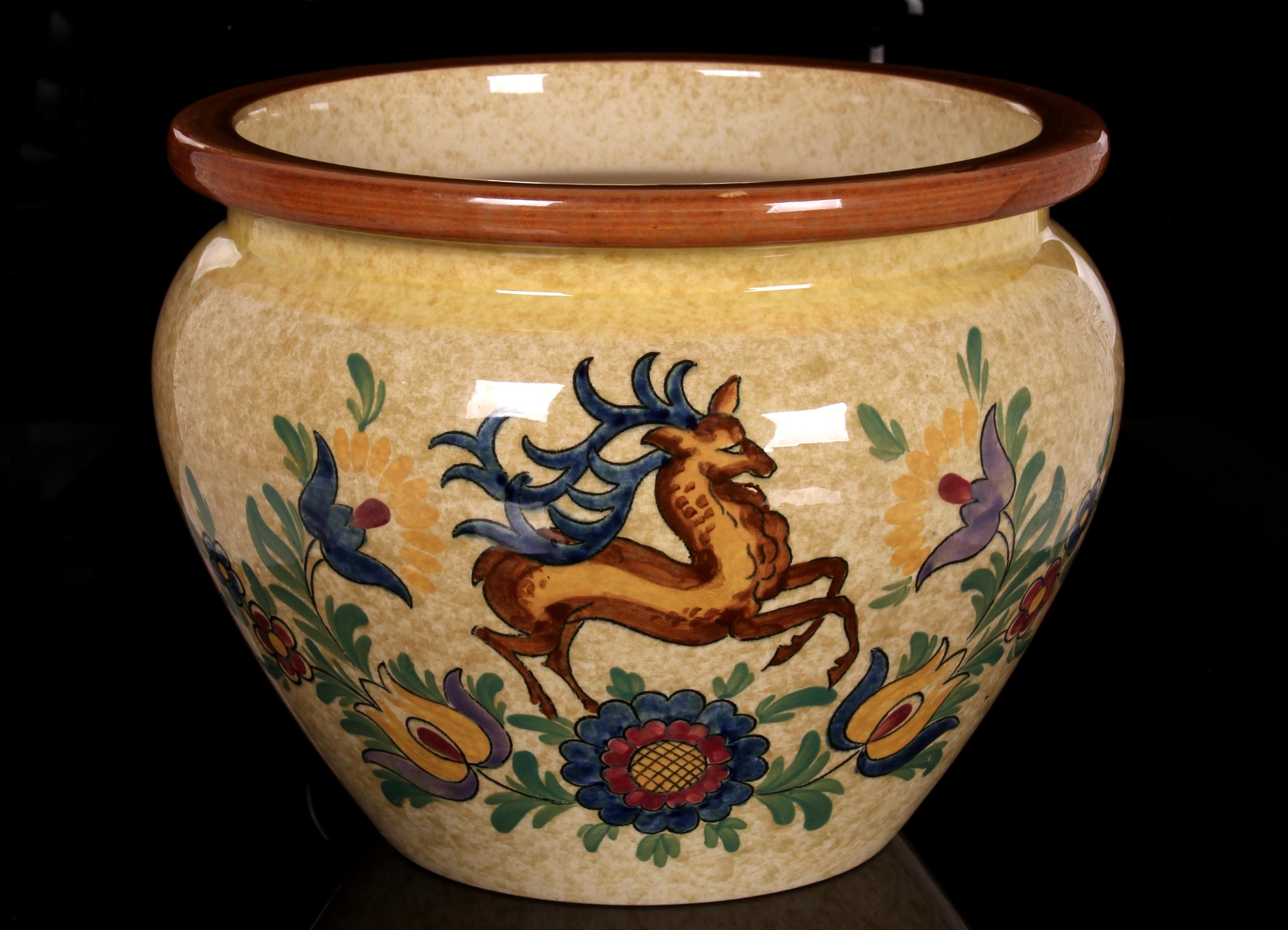 
Jardinière Cachepot 
par Villeroy & Boch Dresden 
art déco 
modèle 