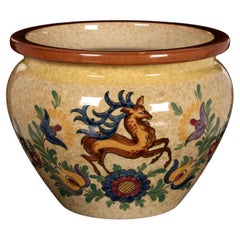 Villeroy & Boch Art Deco Handpainted Cachepot Planter, 1920s Germany