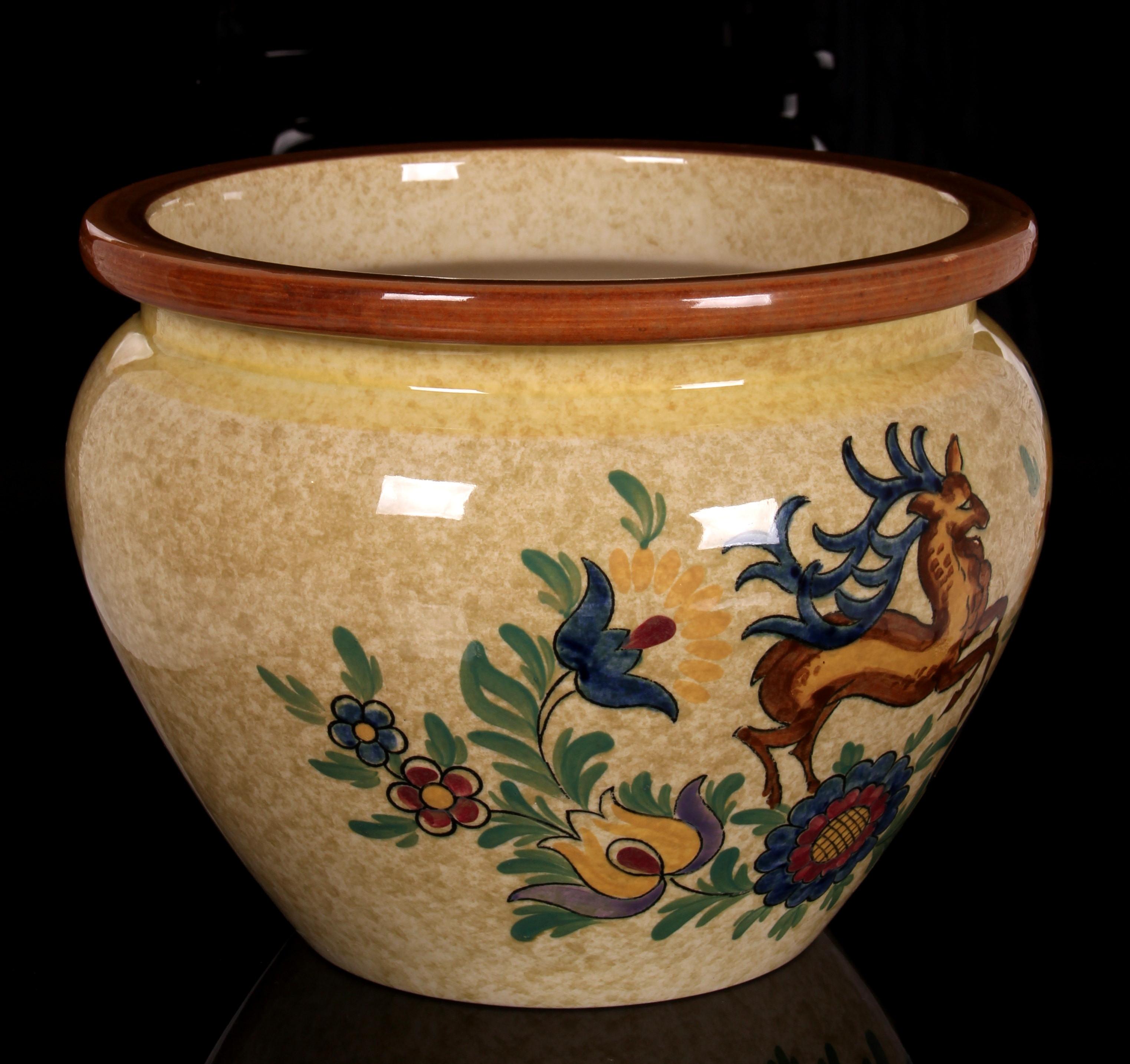 Cachepot Ø 22cm Jardinière Villeroy & Boch Dresden modèle art déco 