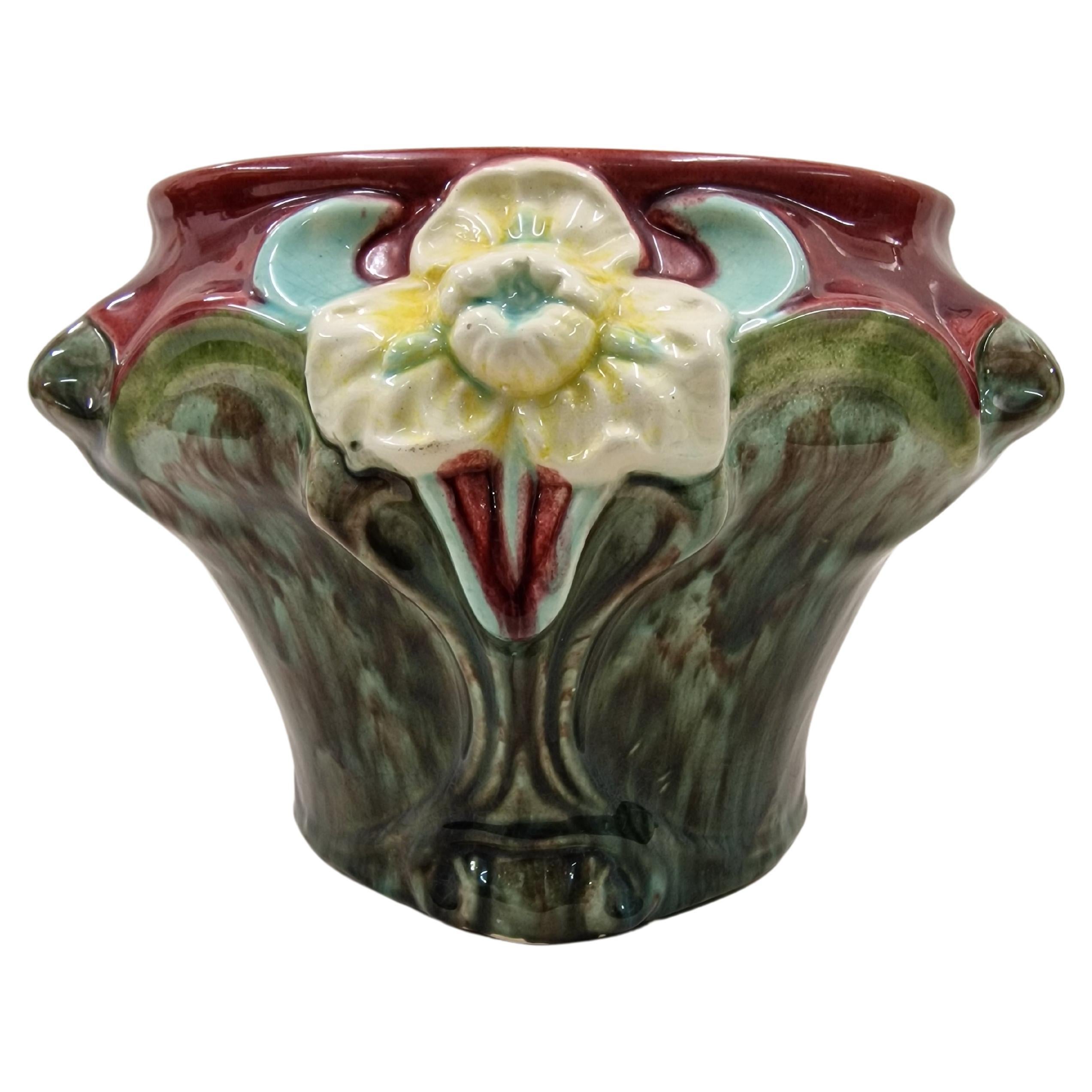 Cachepot, Flowerpot, Jardiniere, Ceramic Jugendstil / Art Nouveau, ~1910,  France at 1stDibs | art nouveau 1910, art deco flower pot