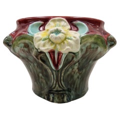 Cachepot, Flowerpot, Jardiniere, Ceramic Jugendstil / Art Nouveau, ~1910, France