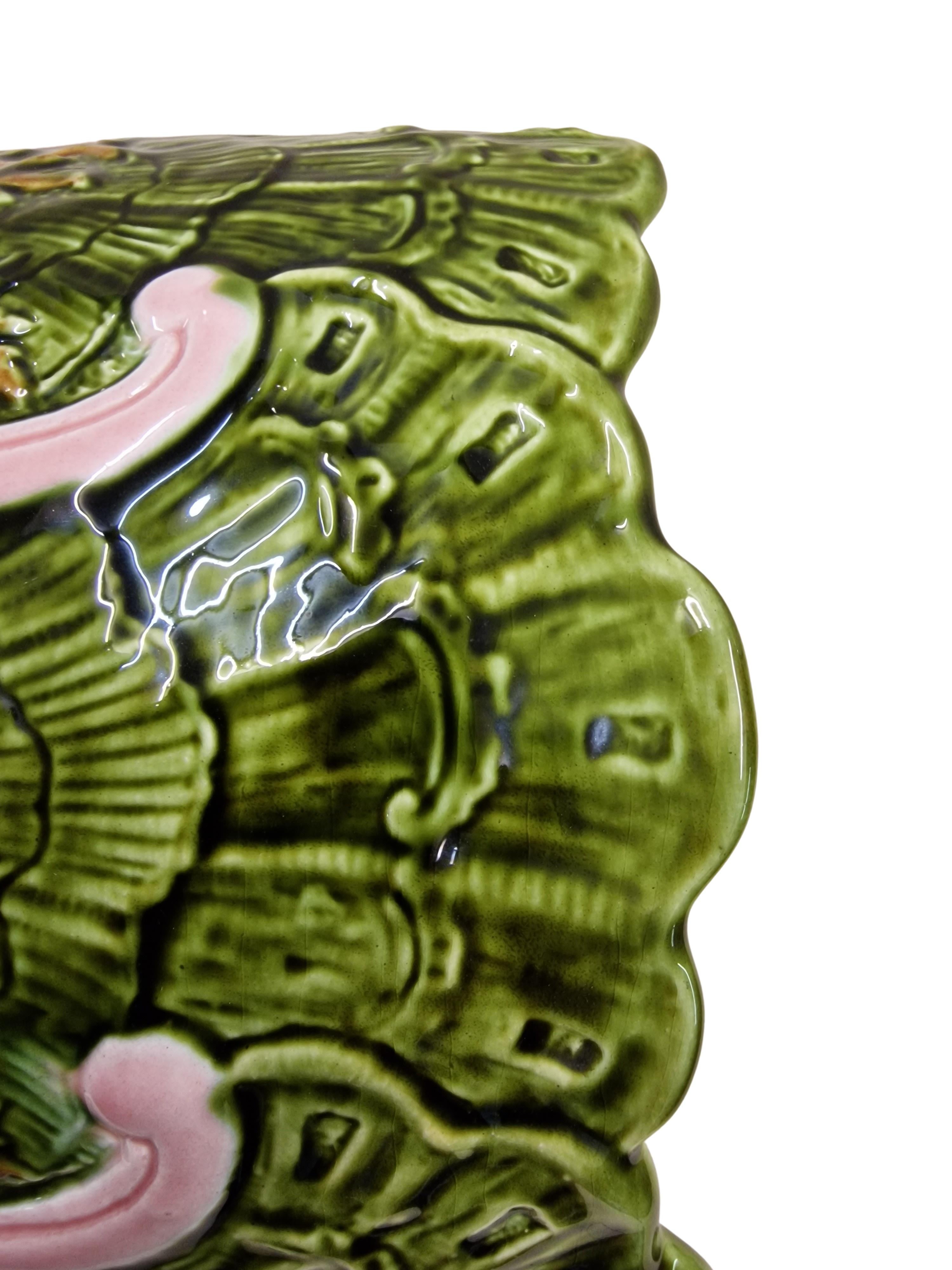 Hand-Painted Cachepot, Flowerpot, Jardiniere, Cili Schütz, ~ 1905, Jugendstil / Art Nouveau