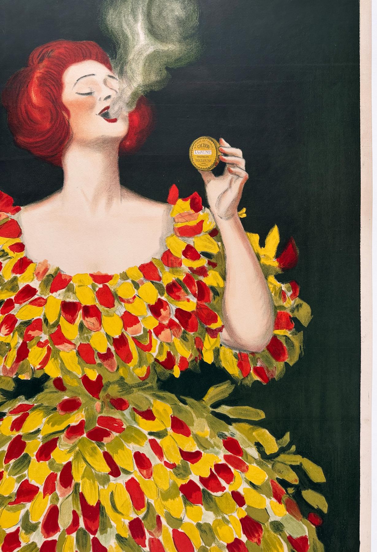 XX secolo Cachou Lajaunie 1922 Poster pubblicitario francese d'epoca, Leonetto Cappiello in vendita
