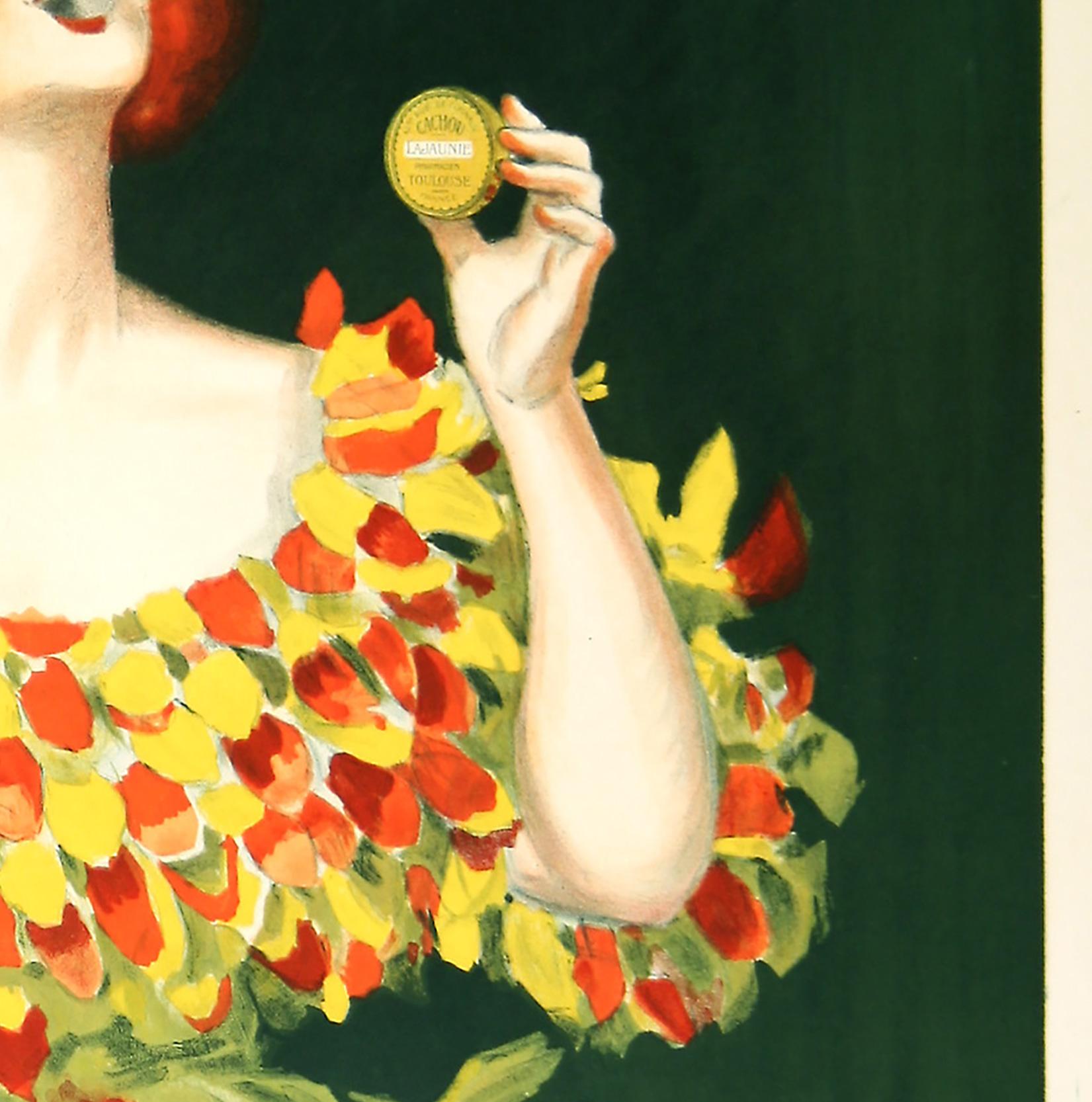 Cachou Lajaunie 1922 Vintage French Advertising Poster, Leonetto Cappiello 1