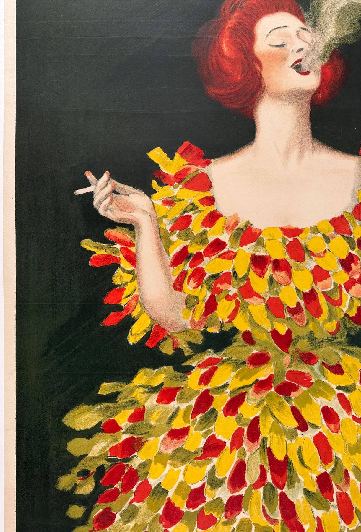 Lino Cachou Lajaunie 1922 Poster pubblicitario francese d'epoca, Leonetto Cappiello in vendita