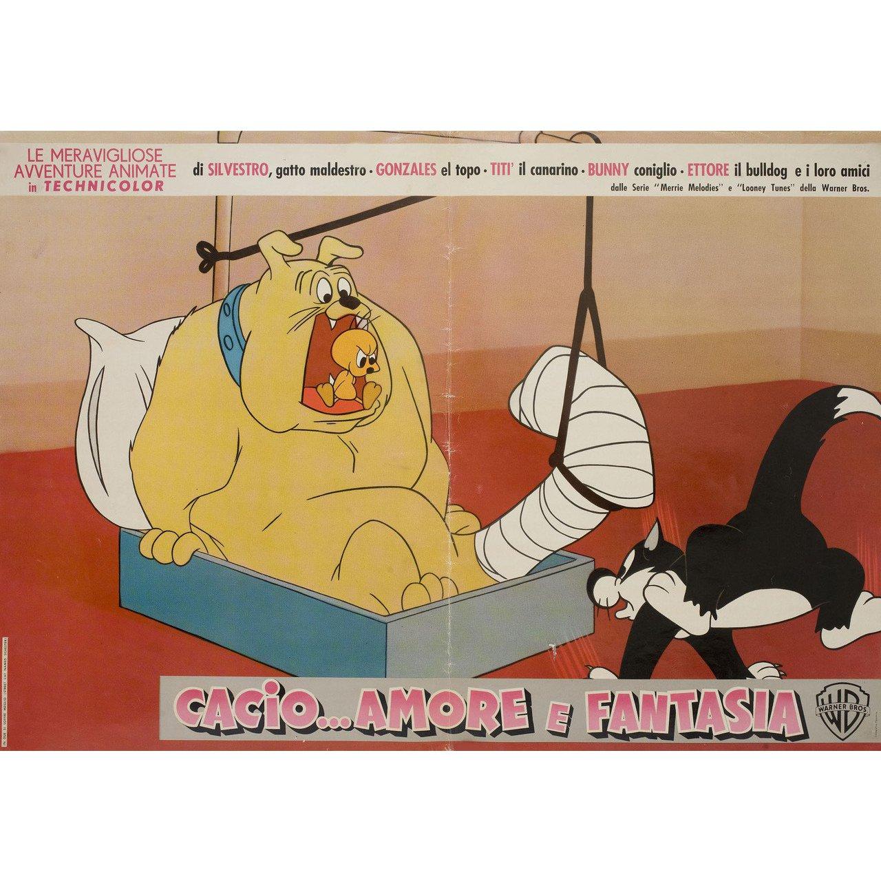 Mid-20th Century Cacio... Amore E Fantasia 1960s Italian Fotobusta Film Poster