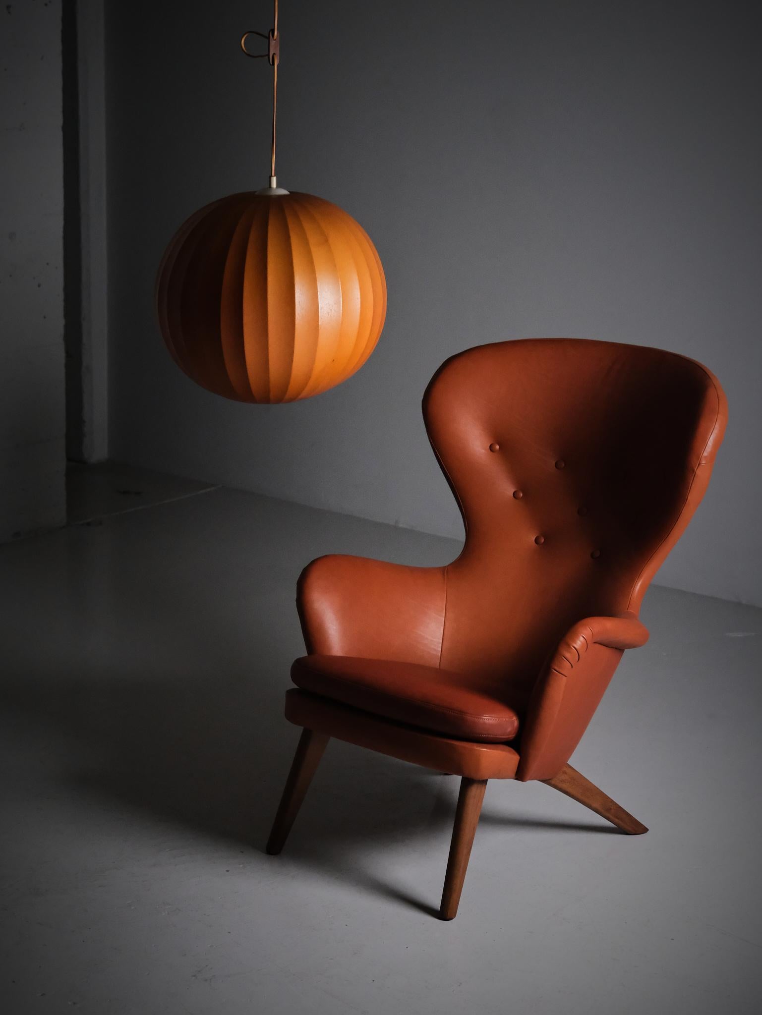 Lampada da soffitto Cacoon di Hans Bergström per Ateljé Lyktan, Svezia, anni '60 in vendita 4