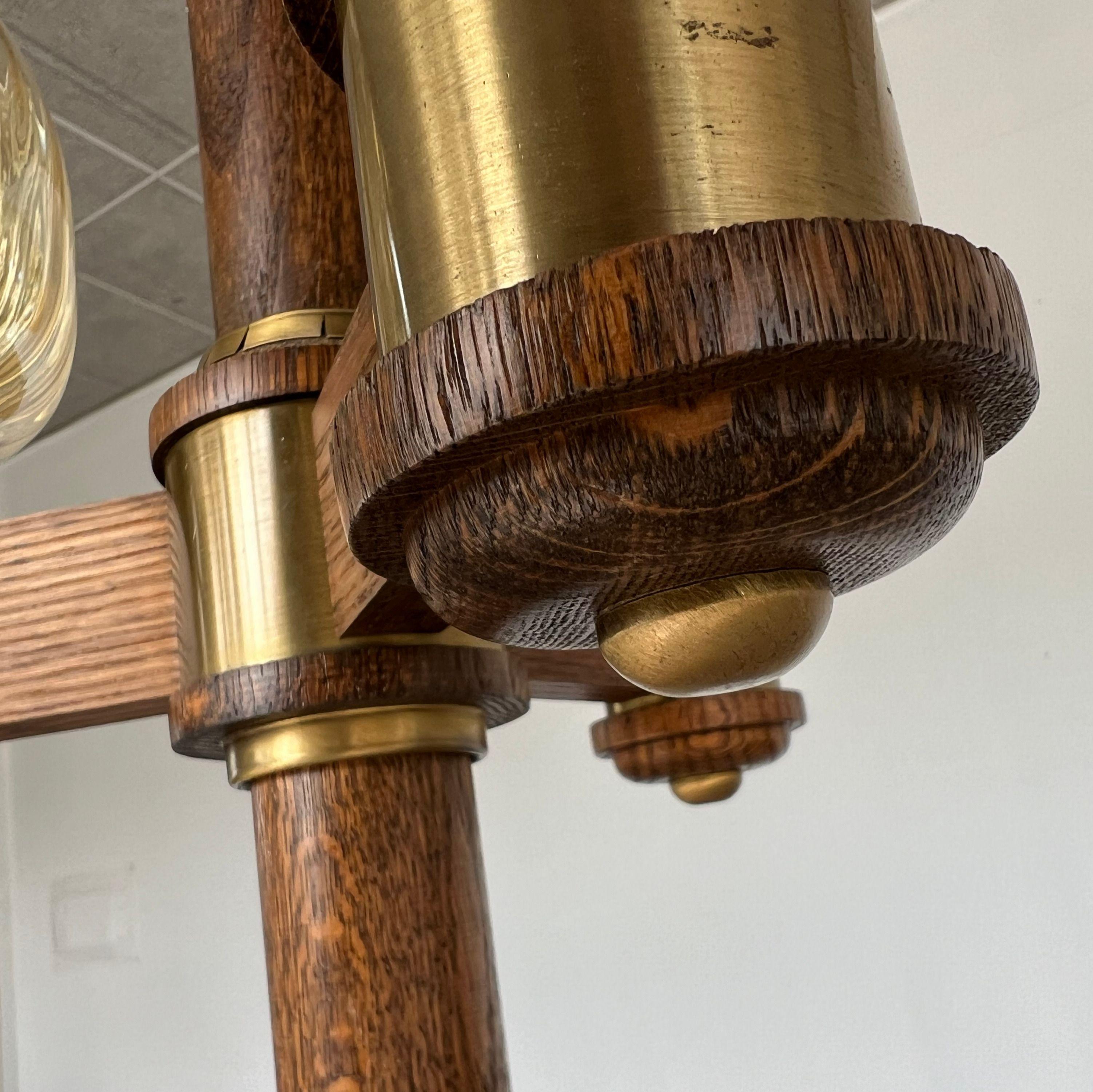 Lámpara de pie vintage de 3 luces Cactus Estadounidense en venta