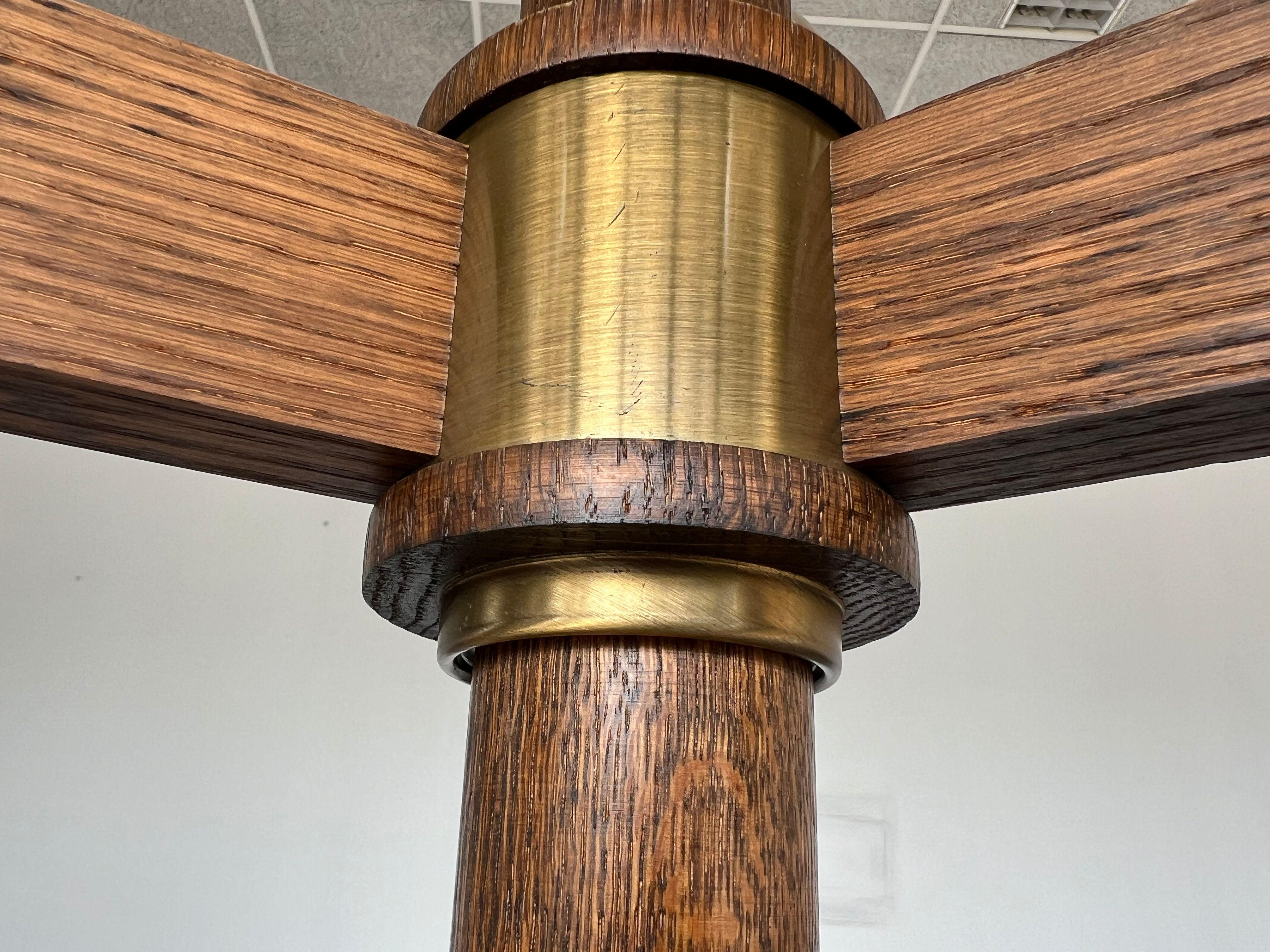 Lámpara de pie vintage de 3 luces Cactus siglo XX en venta