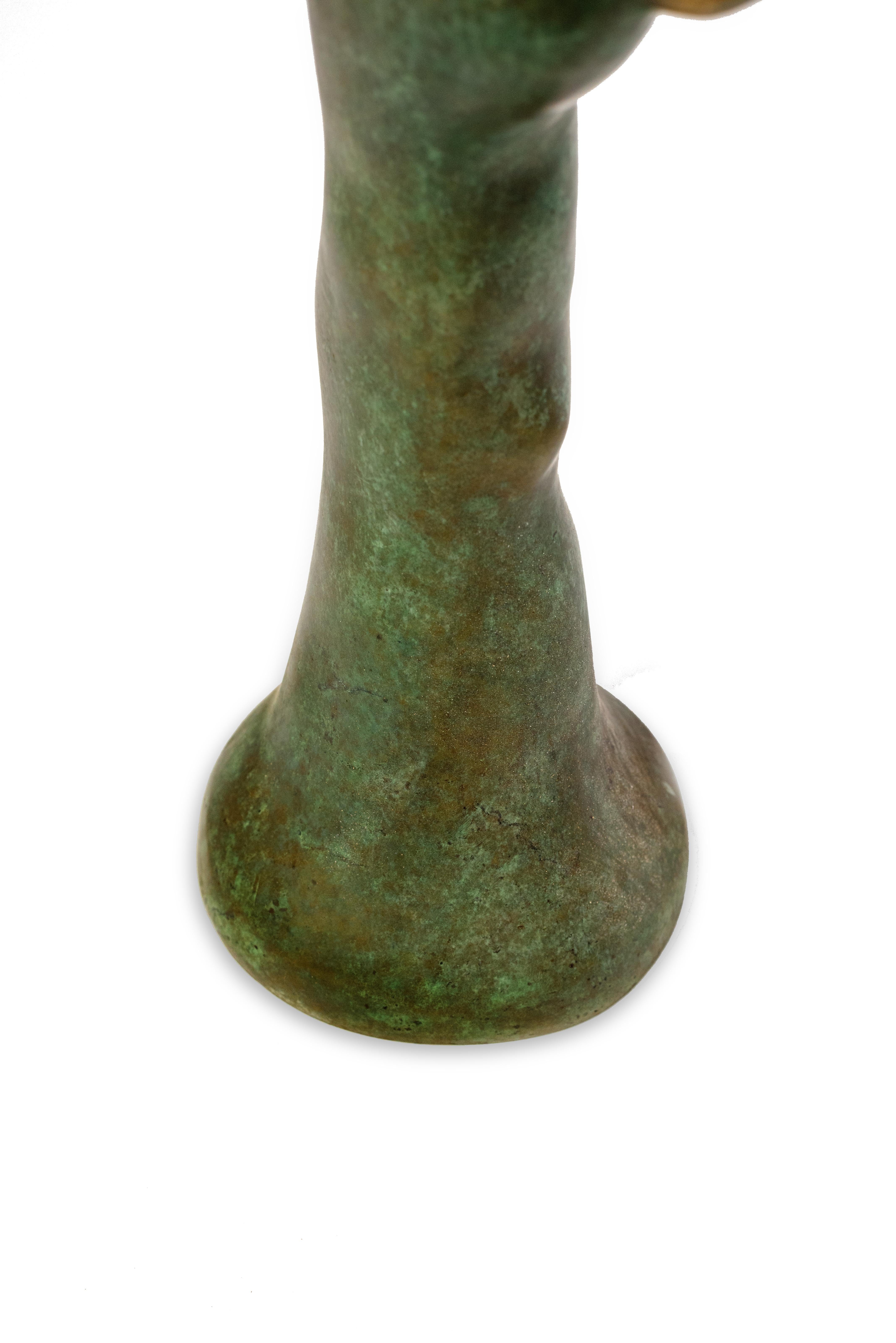 CACTUS-Consola de bronce, latón y acrílico macizo en venta 3