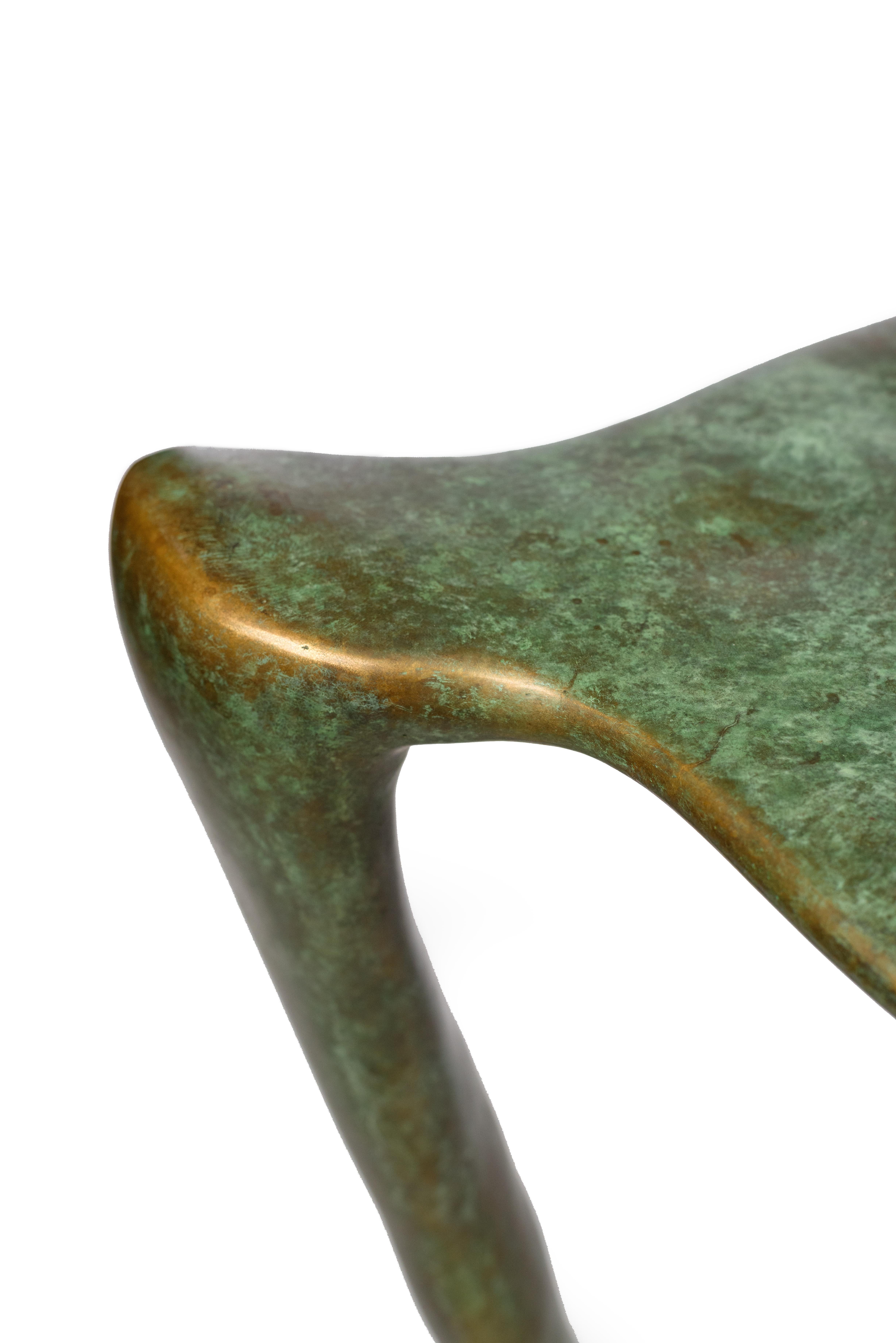 CACTUS-Consola de bronce, latón y acrílico macizo en venta 1