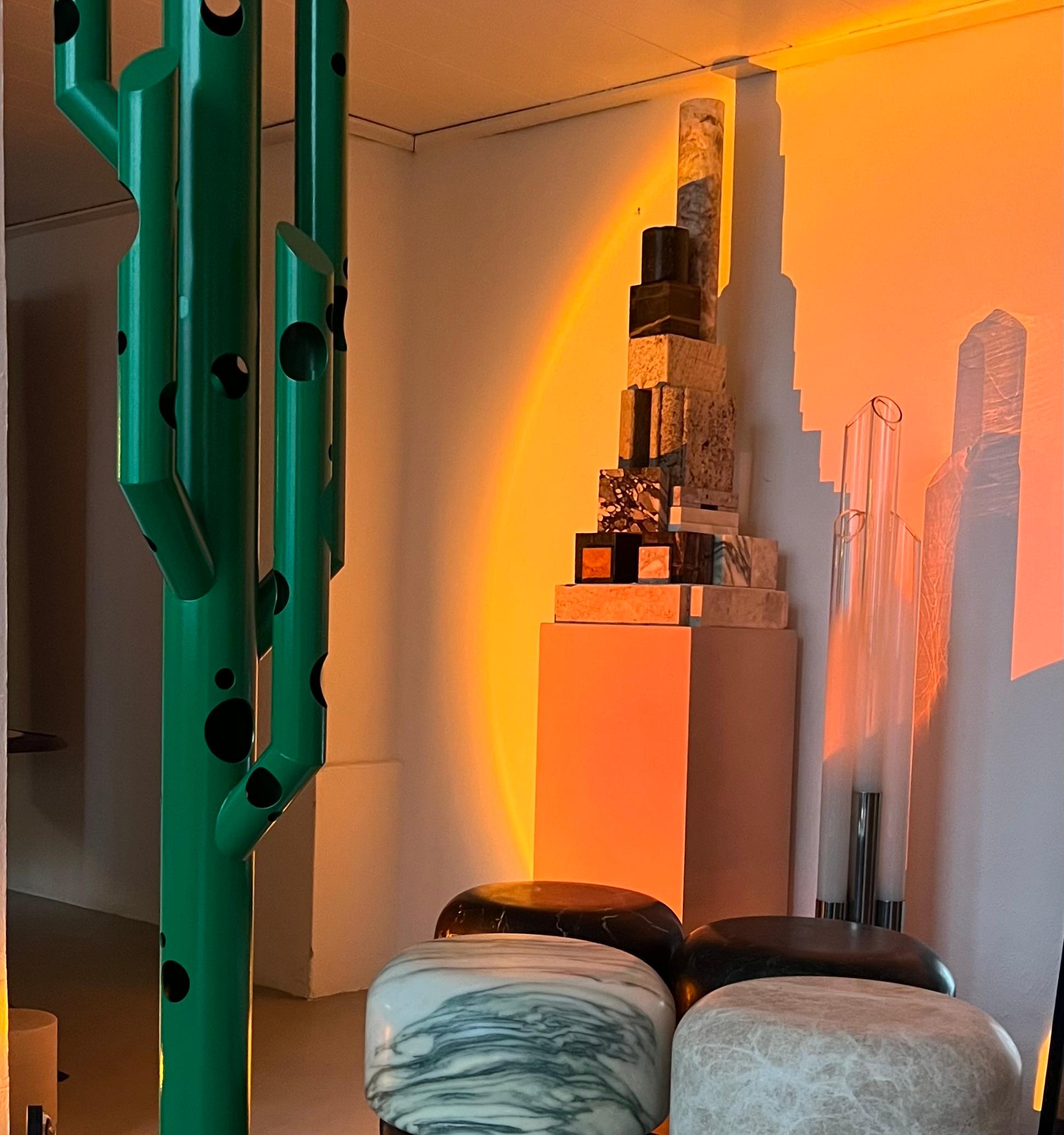 Escultura Contemporánea Cactus en Verde, Spinzi Silös, Diseño Coleccionable Italiano en venta 7