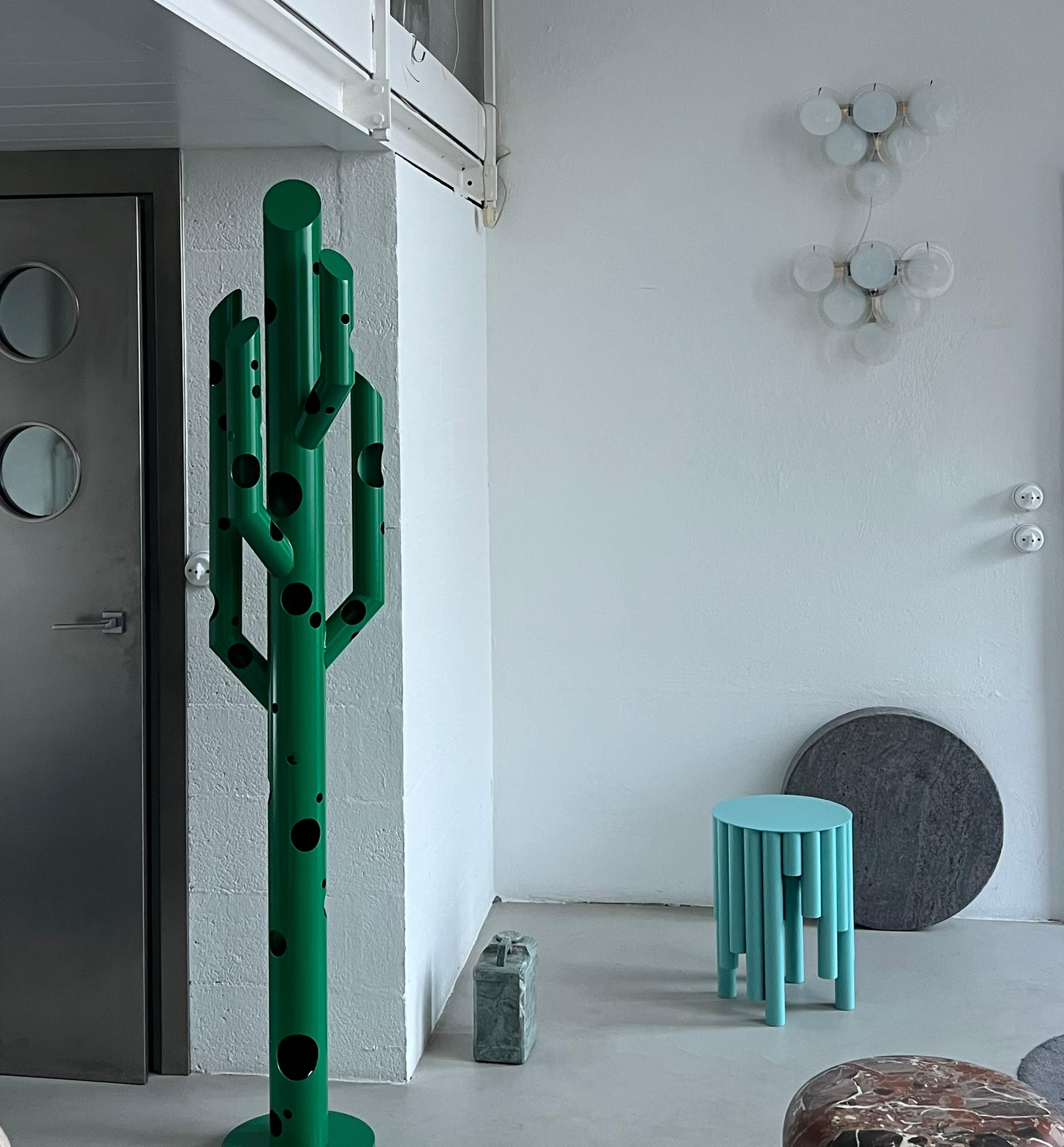 Escultura Contemporánea Cactus en Verde, Spinzi Silös, Diseño Coleccionable Italiano en venta 4