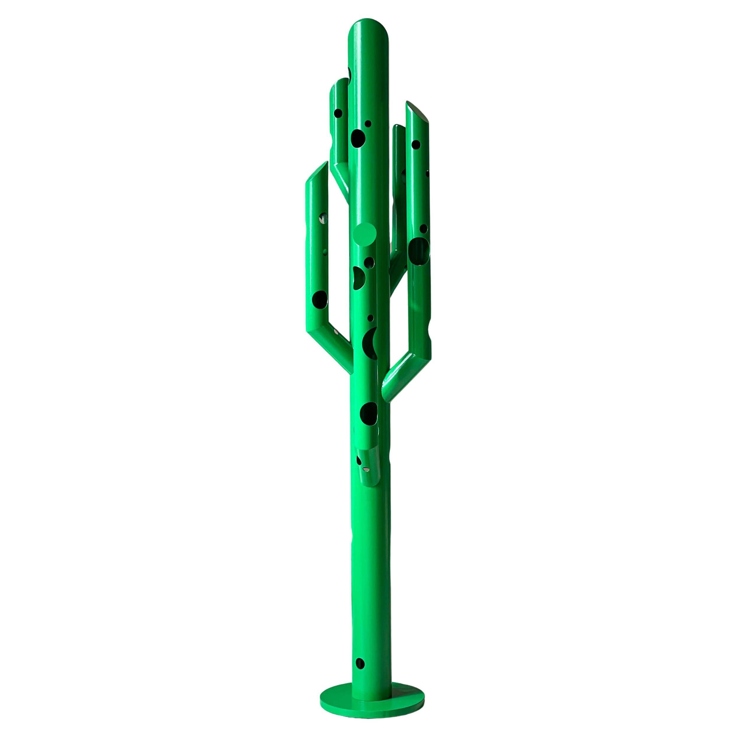 Cactus Contemporary Sculpture in Green, Spinzi Silös, Italian Collectible Design For Sale